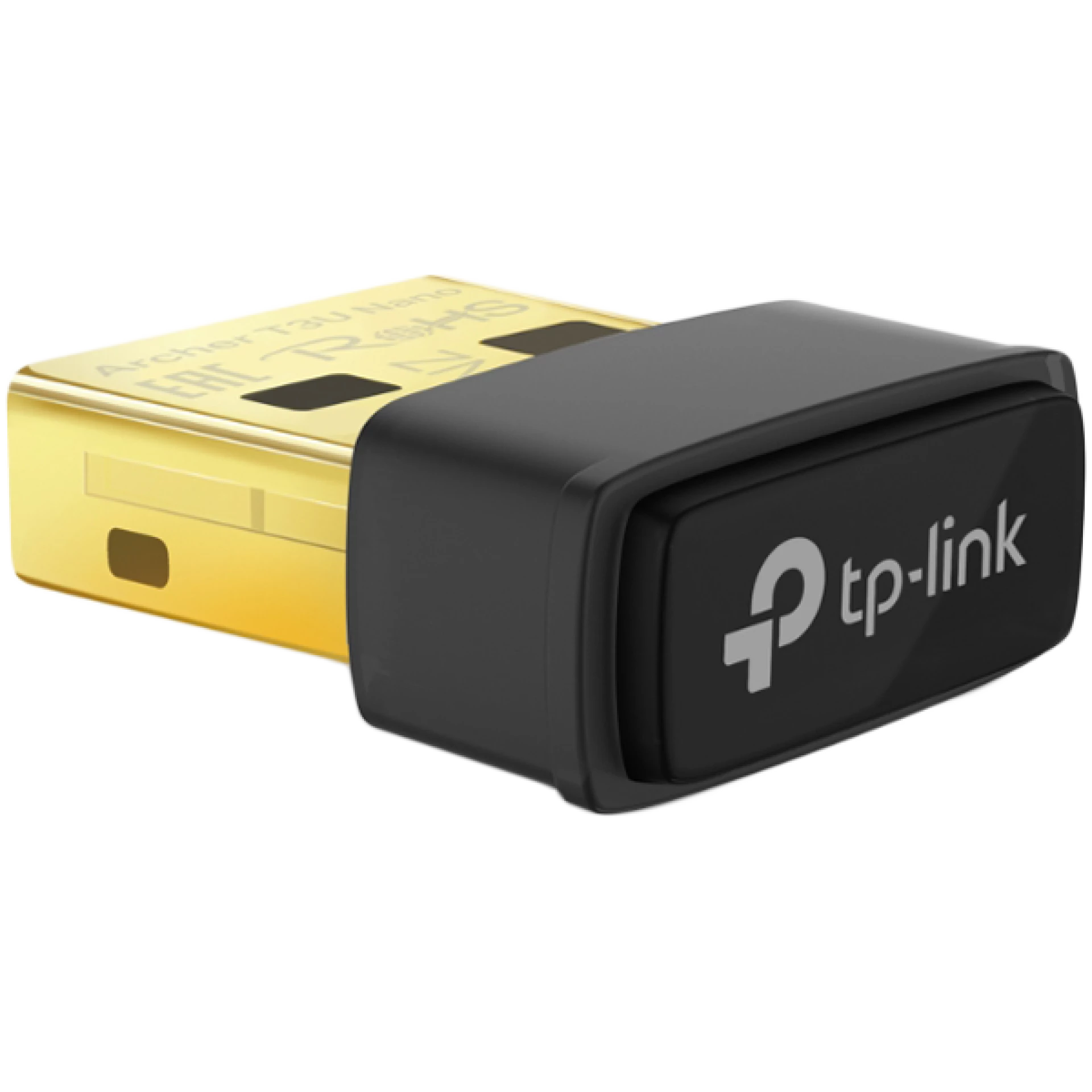 TP-Link Archer T3U Nano AC1300 Nano Wireless MU-MIMO USB Adapter,Nano size, 867Mbps at 5GHz + 400Mbps at 2.4GHz, USB 2.0, WPA3, Supports Windows 11/10/8.1/8/7, Mac OS 10.15 and earlier