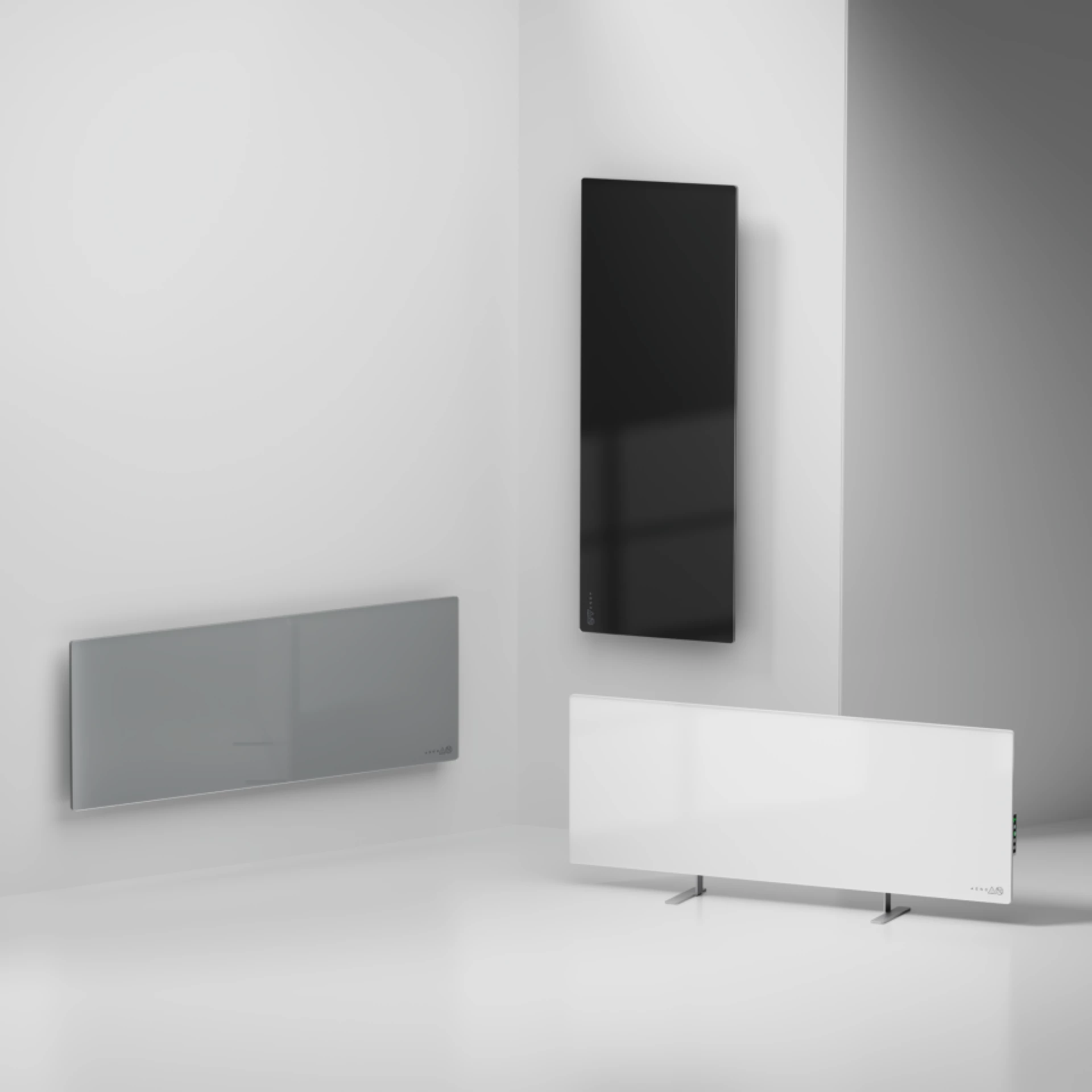 AENO Premium Eco Smart Heater, 700W, Tempered glass, Infrared+convection heating type, Led display Plug type: Europe (E/F type), WHITEManufacturer: AENO