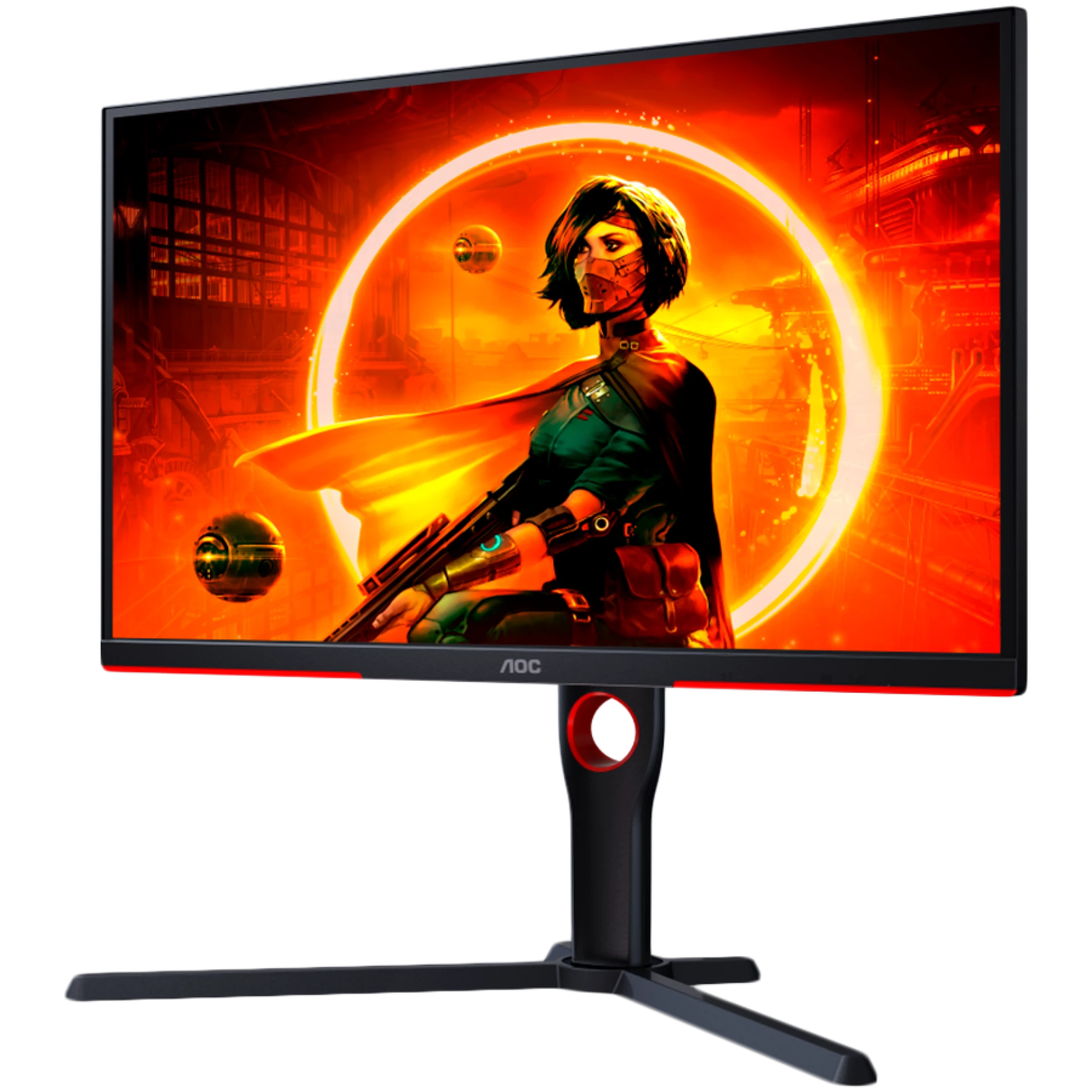 AOC Gaming Monitor 25G3ZM/BK 24.5” 240Hz VA, 1920x1090, 0.5ms, 3000:1, 178/178, Adaptive Sync, HDMI, DP, 3-sided frameless, Full Ergo, G-Menu, Black-Red, 3y