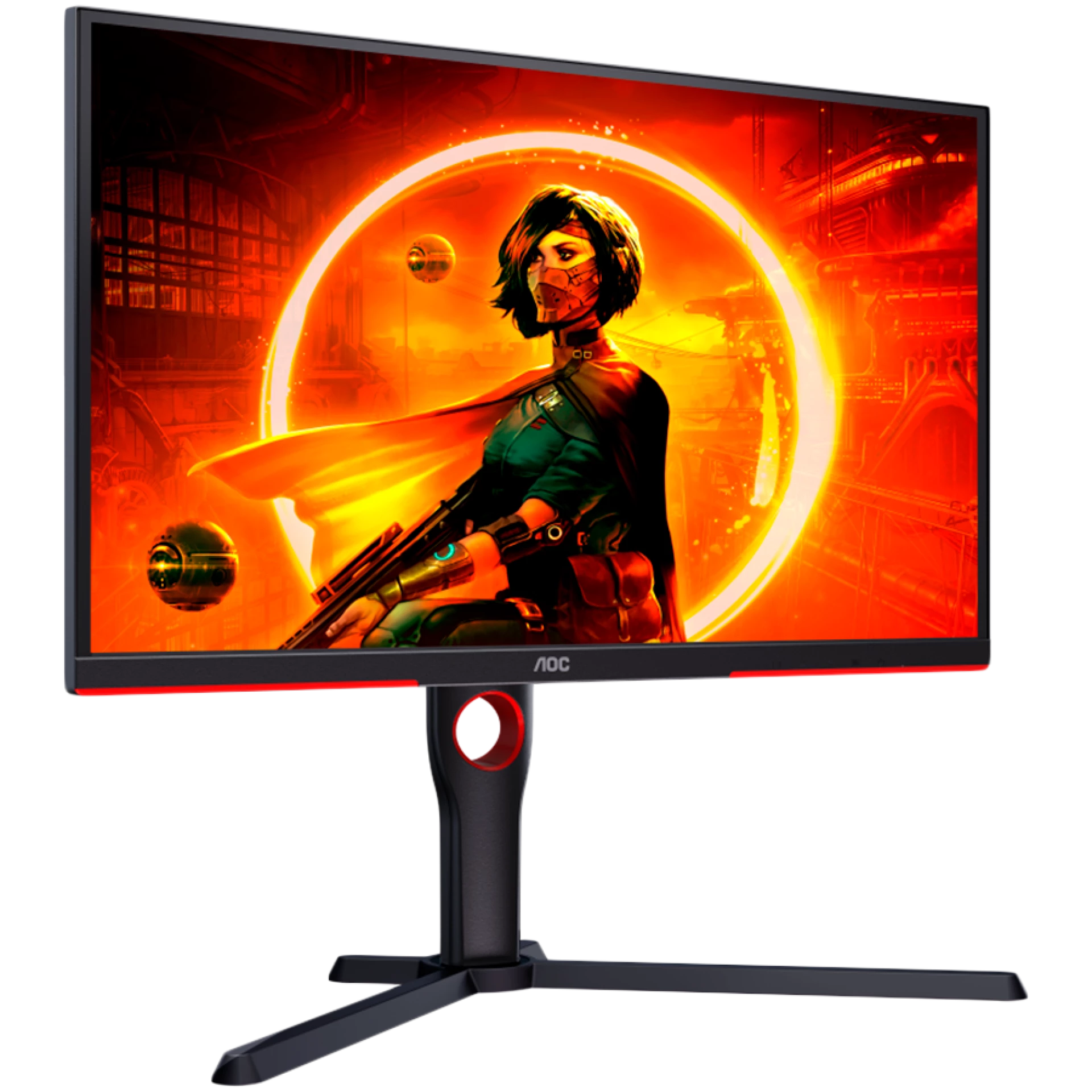 AOC Gaming Monitor 25G3ZM/BK 24.5” 240Hz VA, 1920x1090, 0.5ms, 3000:1, 178/178, Adaptive Sync, HDMI, DP, 3-sided frameless, Full Ergo, G-Menu, Black-Red, 3y