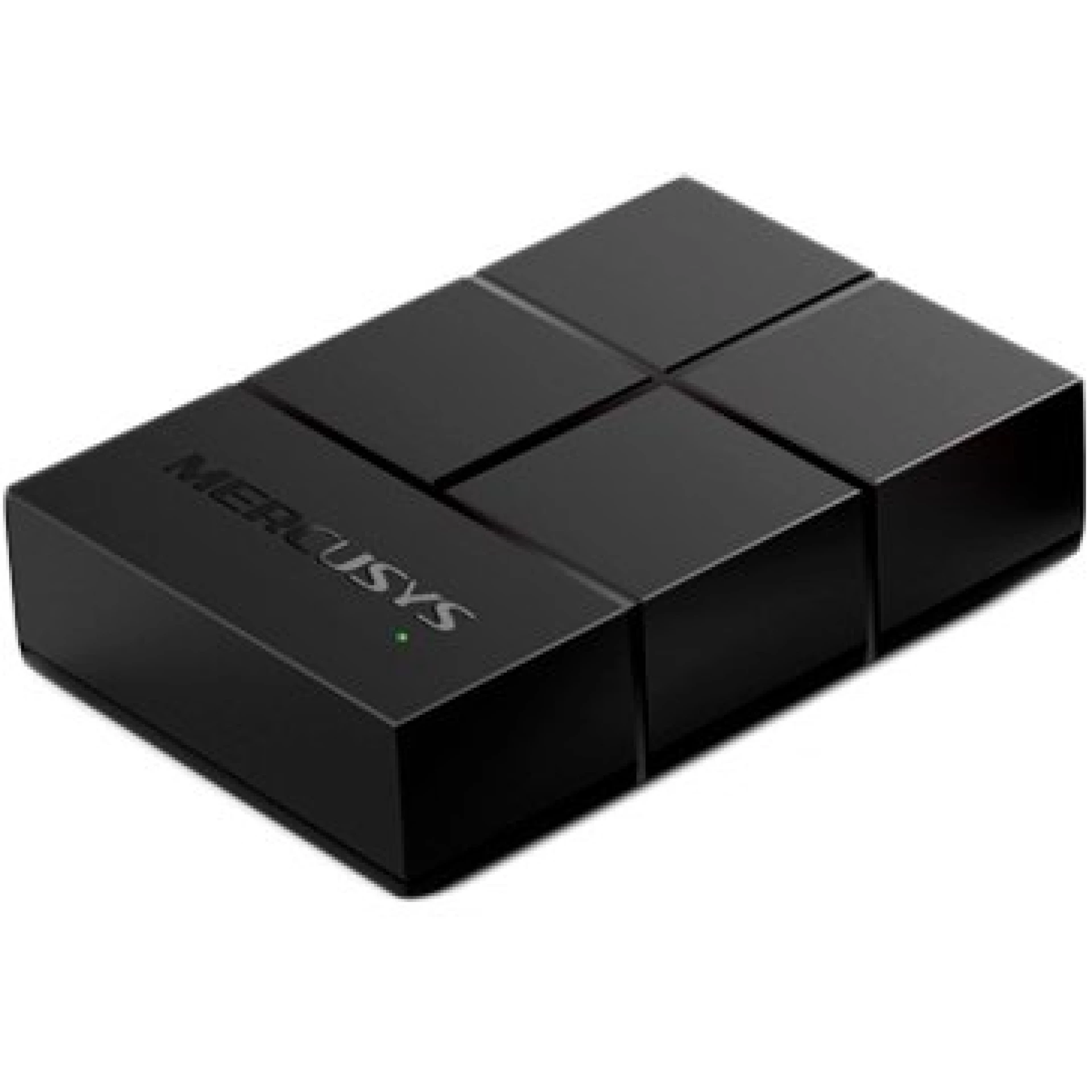 Mercusys MS105G 5-Port 10/100/1000 Mbps Desktop Switch, 5 x 10/100/1000 Mbps RJ-45 ports with auto MDI/MDIX supported, compact design, Plug and Play, Green Ethernet, Plastic Case