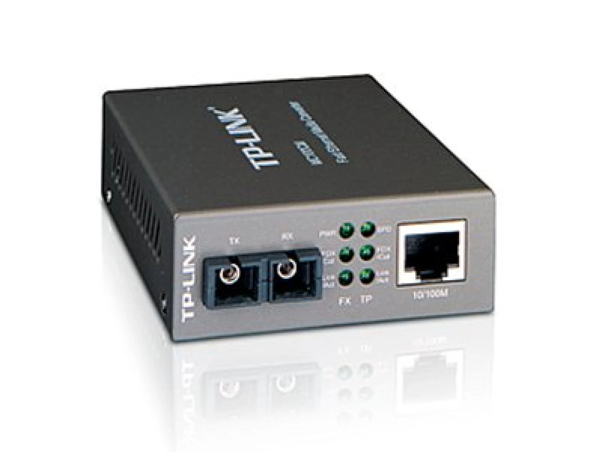 Media Filter TP-Link MC100CM, 10/100Mbps RJ45 to 100Mbps multi-mode SC fiber Converter, Full-duplex,up to 2Km, switching power adapter, chassis mountable