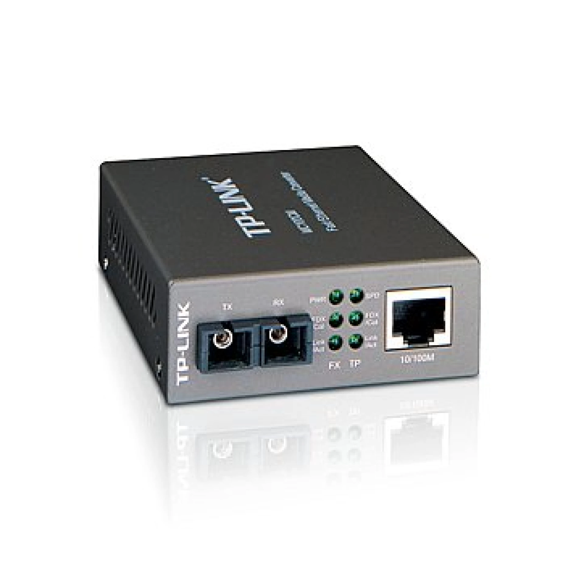 Media Filter TP-Link MC100CM, 10/100Mbps RJ45 to 100Mbps multi-mode SC fiber Converter, Full-duplex,up to 2Km, switching power adapter, chassis mountable