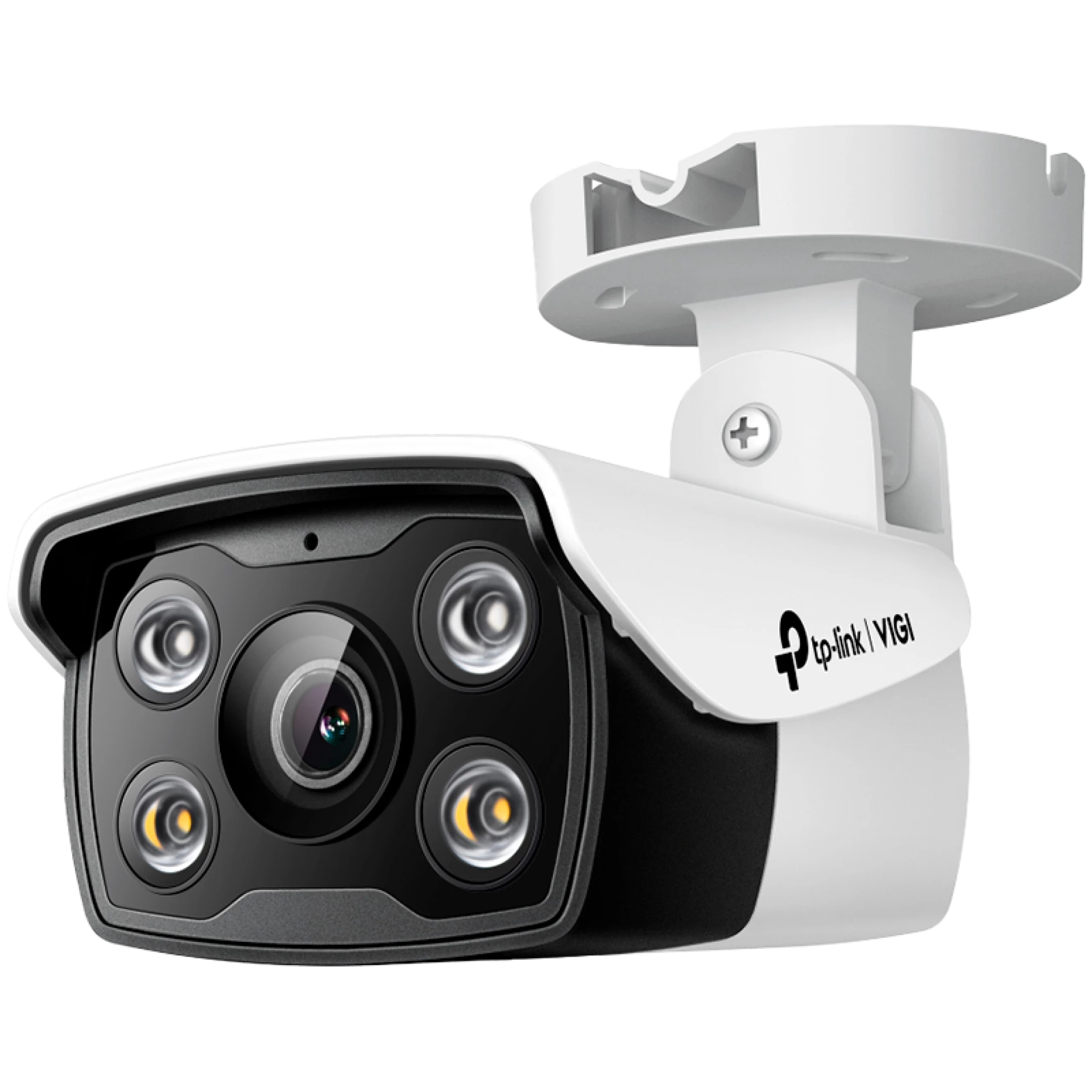 4MP Outdoor Full-Color Bullet Network CameraSPEC: H.265+/H.265/H.264+/H.264, 1/3"" Progressive Scan CMOS, Color/0.04 Lux@F1.6, 0 Lux with IR/White Light, 25fps/30fps ( 2560x1440,2304x1296, 2048x1280, 1920x1080), PoE/12V DC, 2.8 mm Fixed Lens, Built