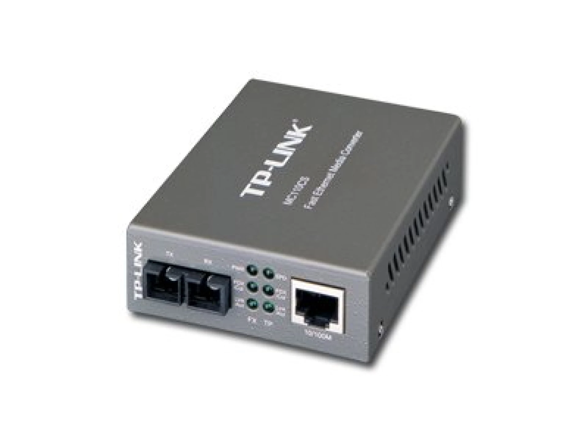 Media Filter TP-Link MC110CS, 10/100Mbps RJ45 to 100Mbps single-mode SC fiber Converter, Full-duplex,up to 20Km, switching power adapter, chassis mountable