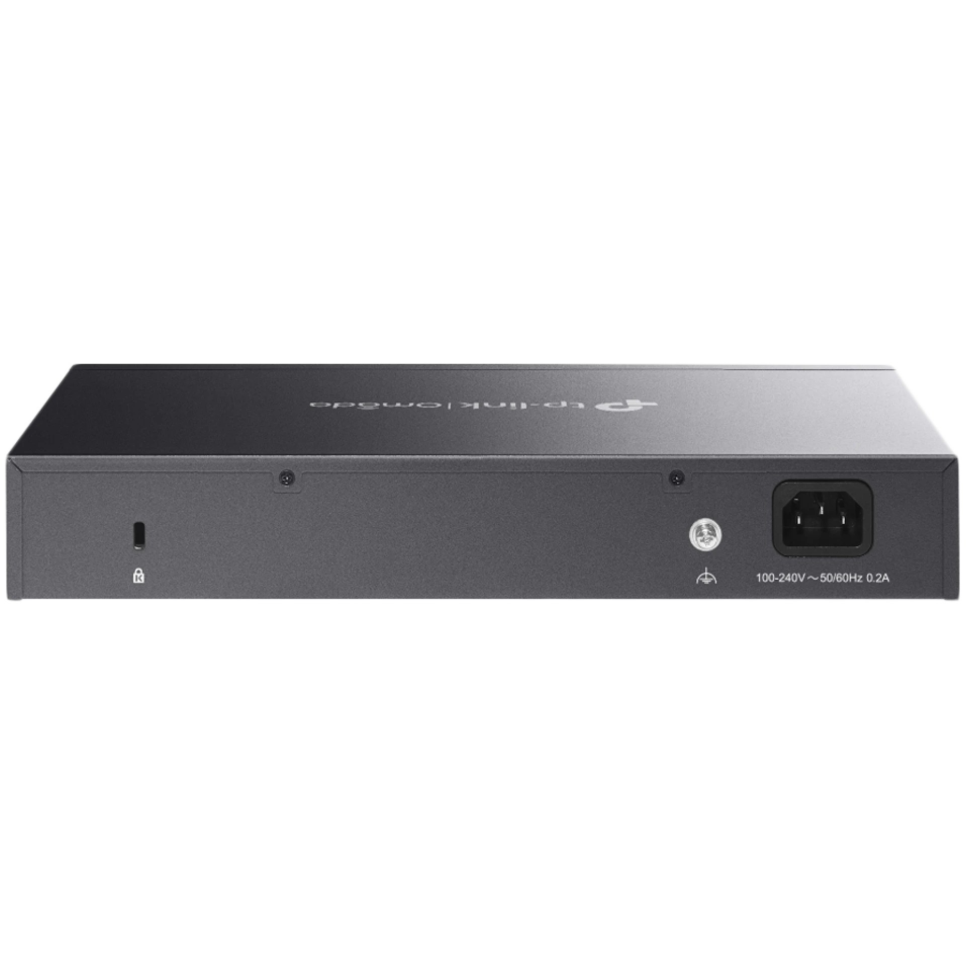 TP-Link SG3210 Omada 8-Port Gigabit L2+ Managed Switch with 2 SFP Slots, 8xGigabit RJ45 ports and 2xGigabit SFP slots, Omada app, Static Routing, VLAN, ACL, QoS, IGMP Snooping, OAM, DDM, ERPS, Zero-Touch Provisioning, Fanless, desktop/rack mounting