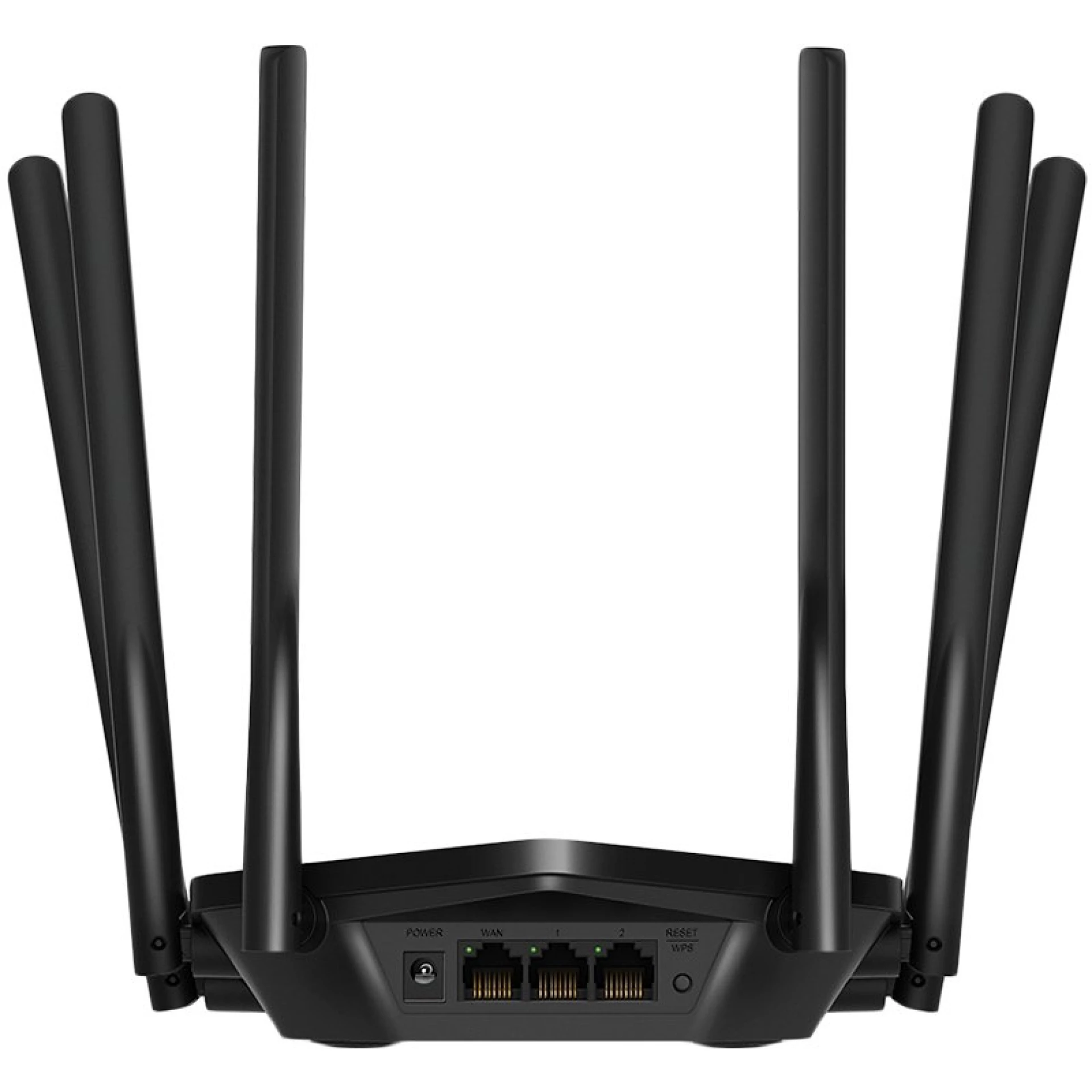 Mercusys AC1900 Wireless AC Gigabit Router, 600 Mbps at 2.4 GHz + 1300 Mbps at 5 GHz, 6×5dBi Fixed External Antennas with Beamforming, 2× G LAN Ports, 1× G WAN Port, Access Point Mode, 3X3 MU-MIMO, Parental Controls, Guest Network, Smart Connect