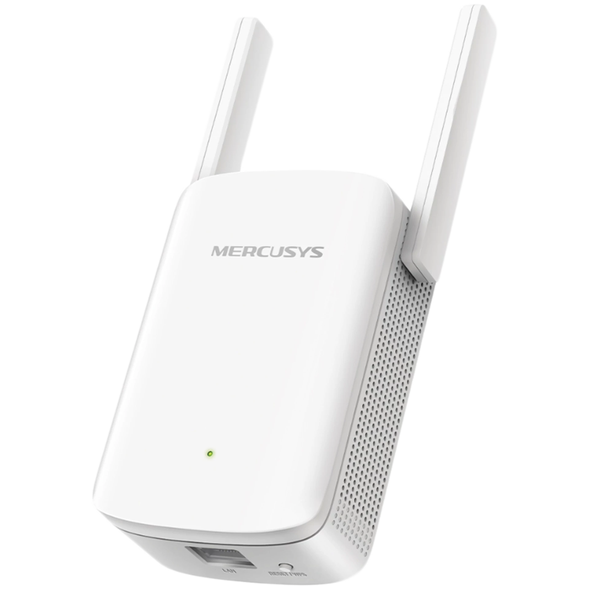 Mercusys ME60X AX1500 Wi-Fi Range Extender, 300 Mbps at 2.4 GHz + 1201 Mbps at 5 GHz, 2×Fixed External Antennas, 1×G Port,Wall Plugged,1024 QAM,OFDMA,MERCUSYS APP,WPS/Reset Button,Range Extender/AP mode,Adaptive Path Selection,Beamforming,MU-MIMO
