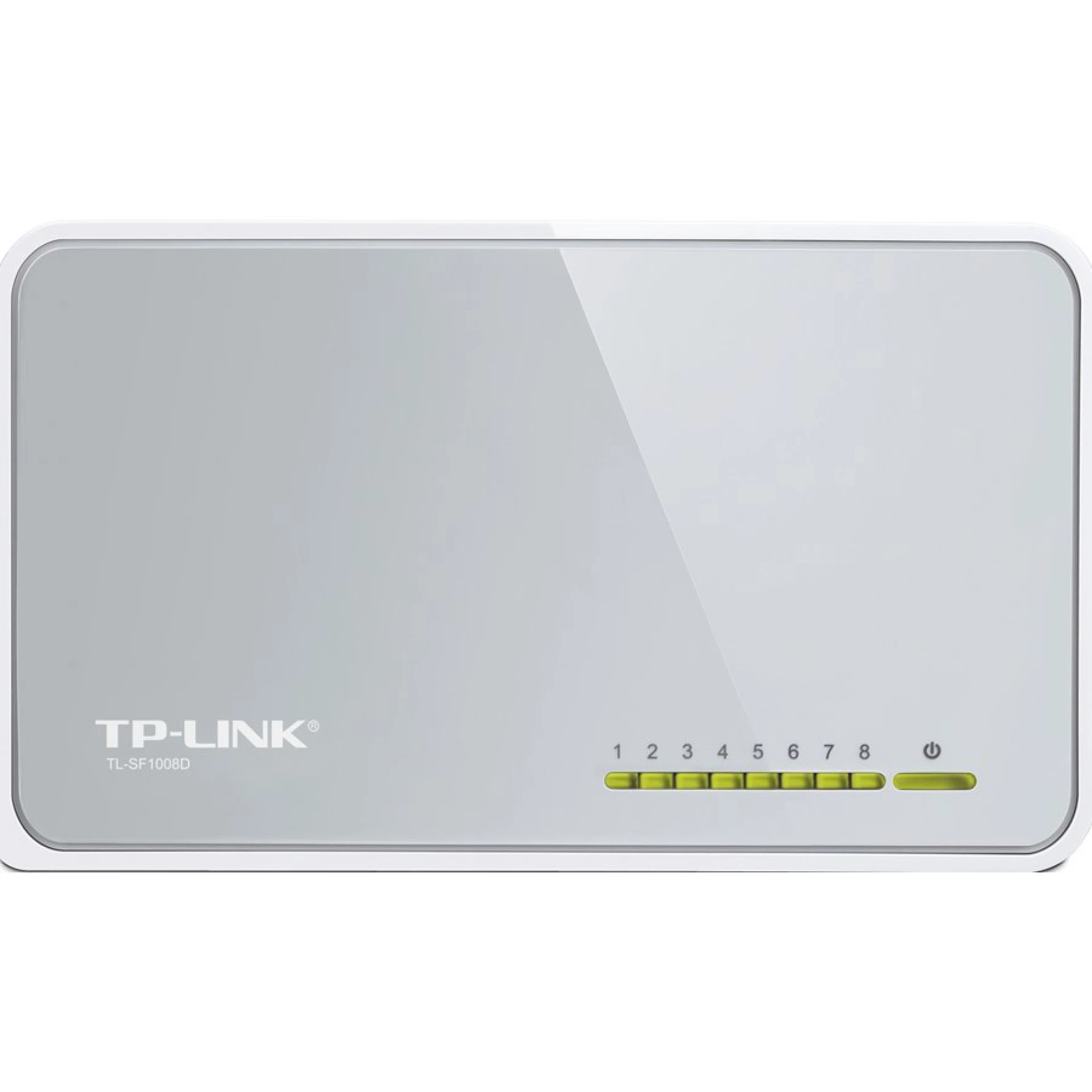 Switch TP-Link TL-SF1008D, 8-Port RJ45 10/100Mbps desktop switch, Fanless, LED indicator, Auto Negotiation/Auto MDI/MDIX, Plastic case