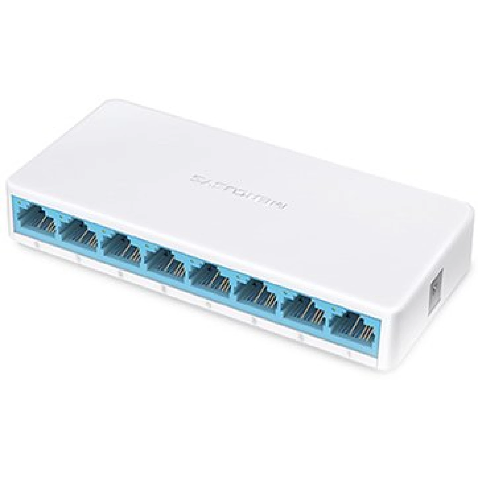 Mercusys MS108 8-Port 10/100Mbps Desktop Switch, 8 x 10/100 Mbps RJ-45 ports with auto MDI/MDIX supported, compact design, Plug and Play, MAC Address Learning Technology