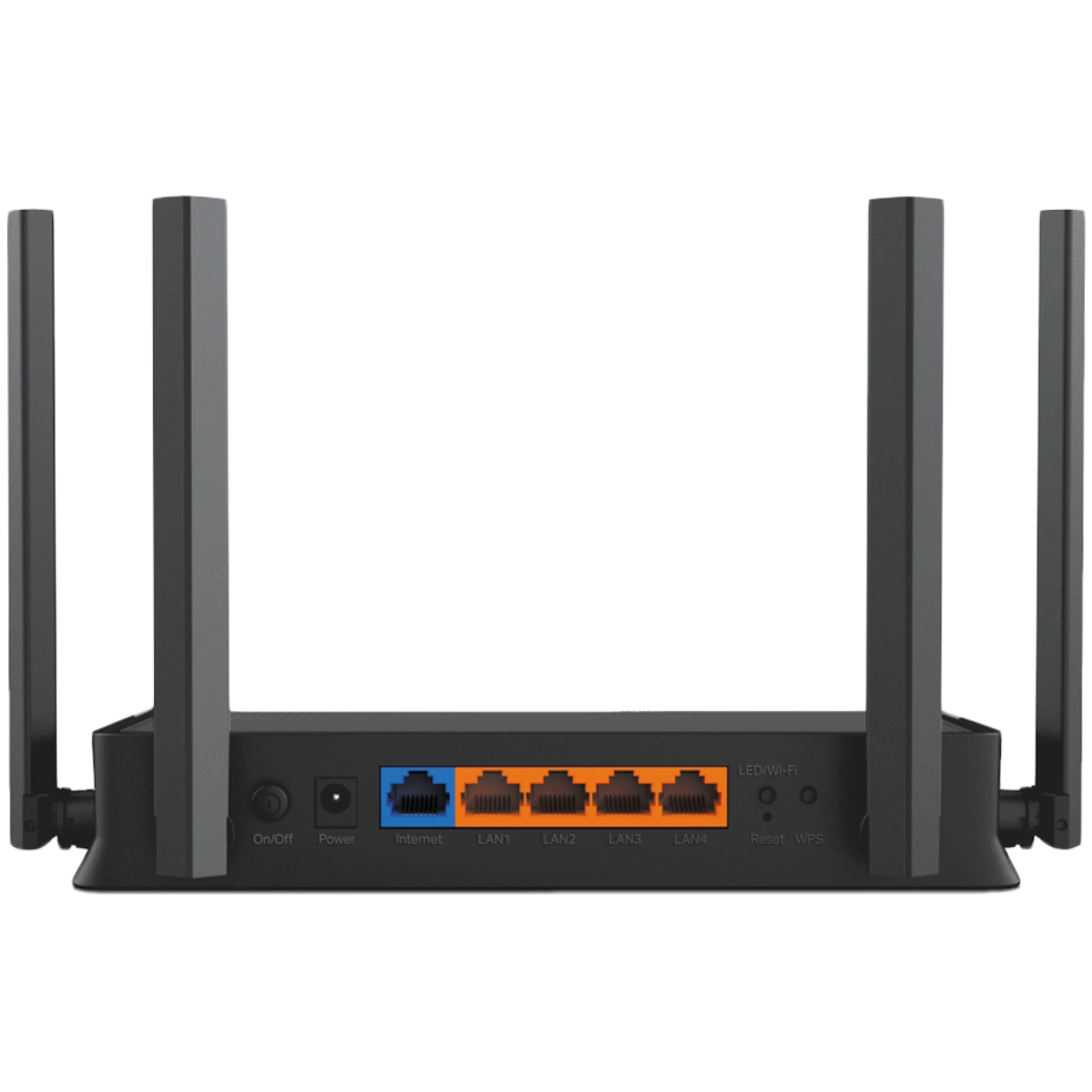 TP-Link Archer BE220 BE3600 Dual-Band Wi-Fi 7 Router, 688 Mbps at 2.4 GHz + 2882 Mbps at 5 GHz, 4x external Ant., 2.0 GHz Quad-Core CPU, 1x 1G WAN port + 4x1 G LAN ports, MLO, 4096-QAM, OFDMA, HE160 on 5GHz, Tether App, WPA3, Access Point Mode, IPv6