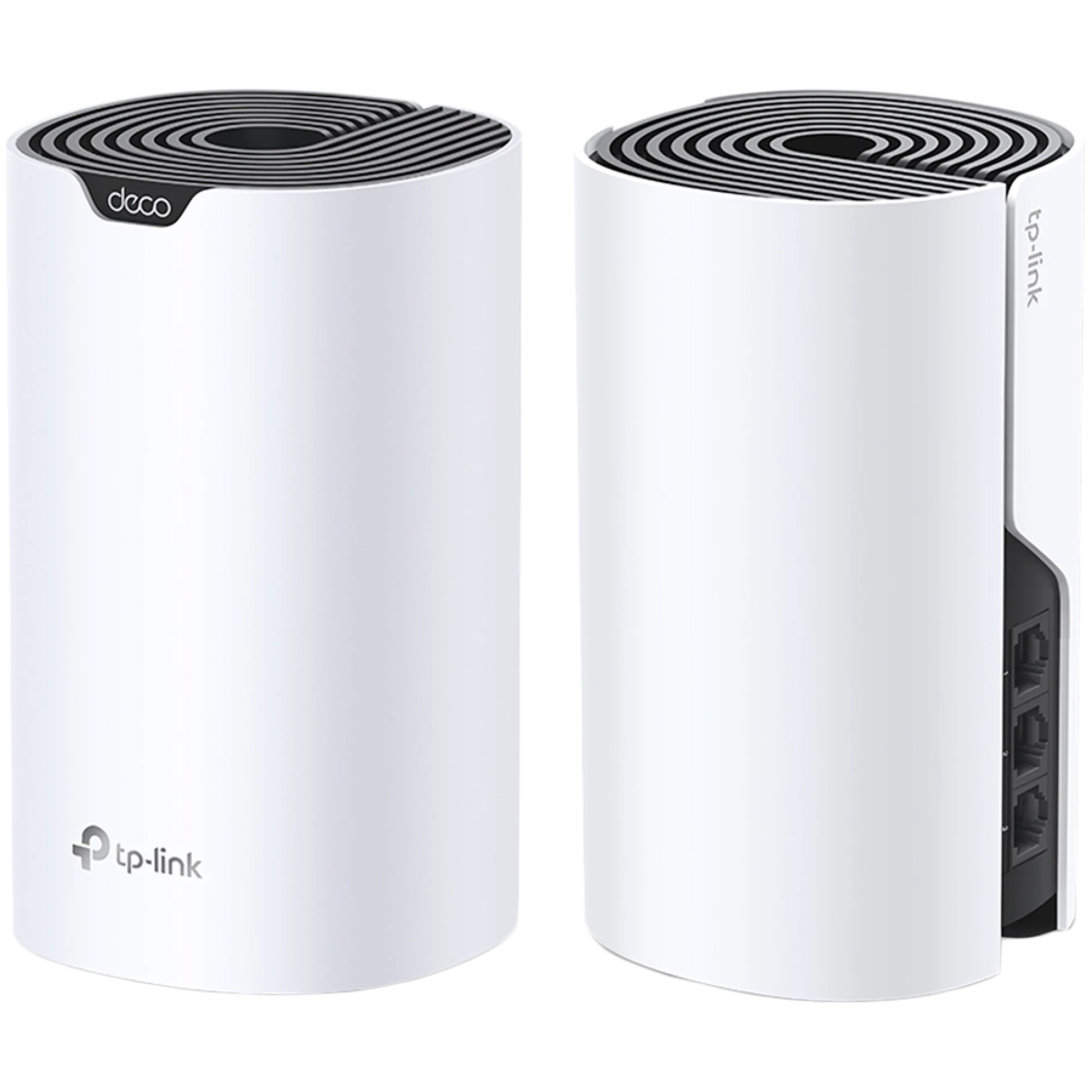 TP-Link Deco S7(2-pack) AC1900 Whole Home Mesh Wi-Fi System, 600 Mbps at 2.4 GHz +1300 Mbps at 5 GHz, 3× Internal Ant., 3× Gigabit Ports (WAN/LAN auto-sensing),Deco App,Router/AP Mode, IPv6,IPTV,Parental Controls,QoS, 3x3 MU-MIMO, Beamforming,100+d