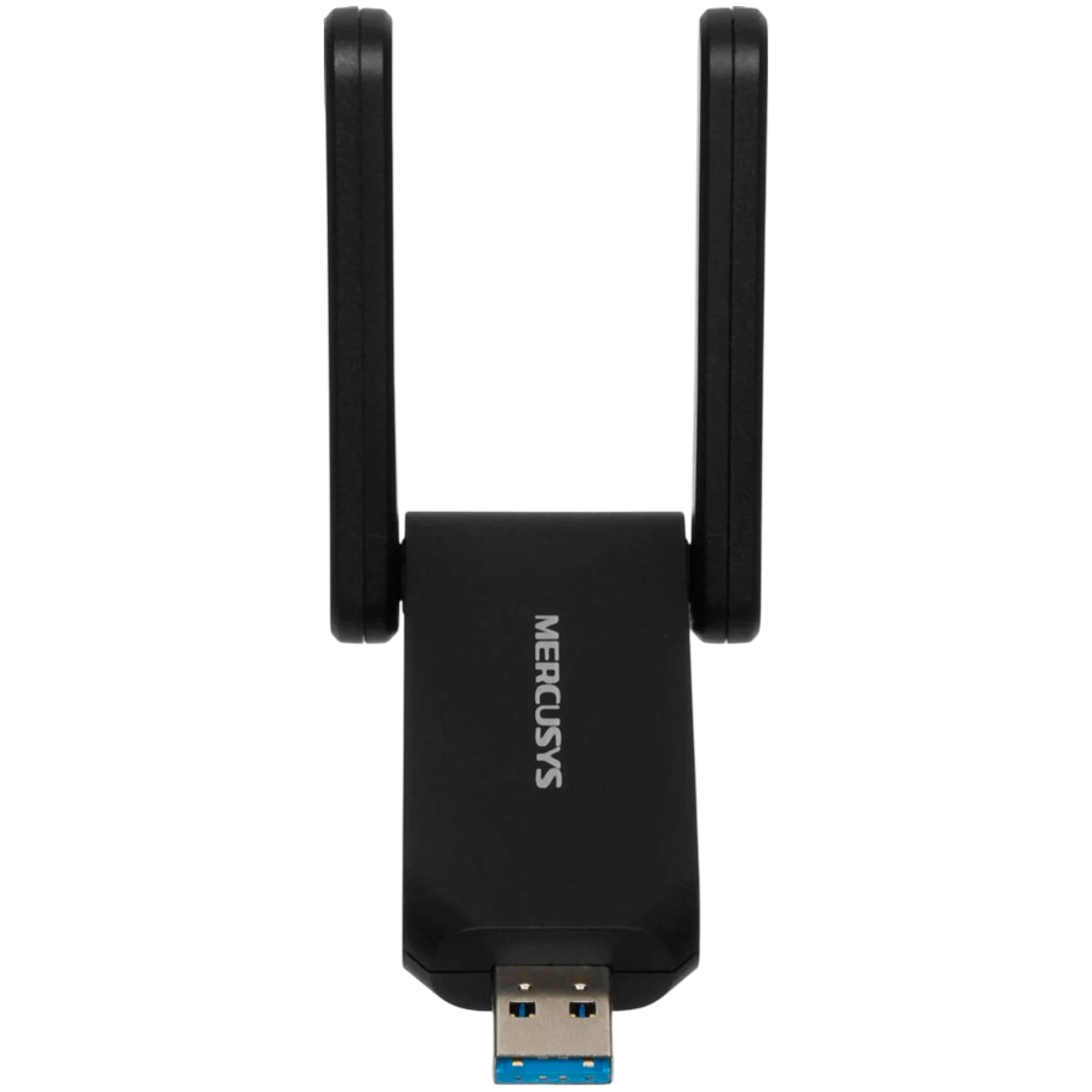 Mercusys MA72XH AX1800 High Gain Wi-Fi 6 USB Adapter, 574 Mbps at 2.4 GHz + 1201 Mbps at 5 GHz, 2 x High Gain External Antenna, USB 3.0, MU-MIMO, OFDMA, Beamforming, WPA3