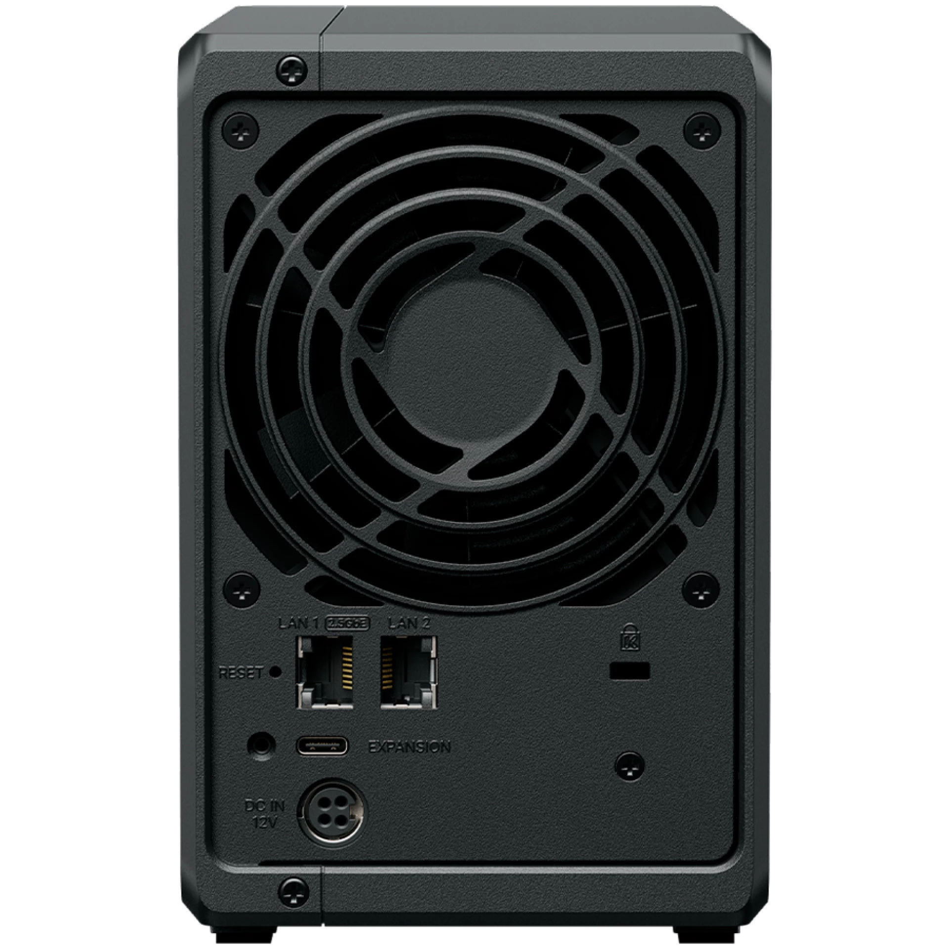 Synology DS725+, Tower, 2-Bays 3.5'' SATA HDD/SSD, 2 x M.2 2280 NVMe SSD, CPU AMD Ryzen R1600 dual-core (4-thread), max. boost up to 3.1 GHz, 4 GB DDR4 ECC SODIMM, 1 x 2.5 GbE, 1 x 1GbE, 1 x USB 3.2, 1 x eSATA USB-C, 1.51 kg, 3y