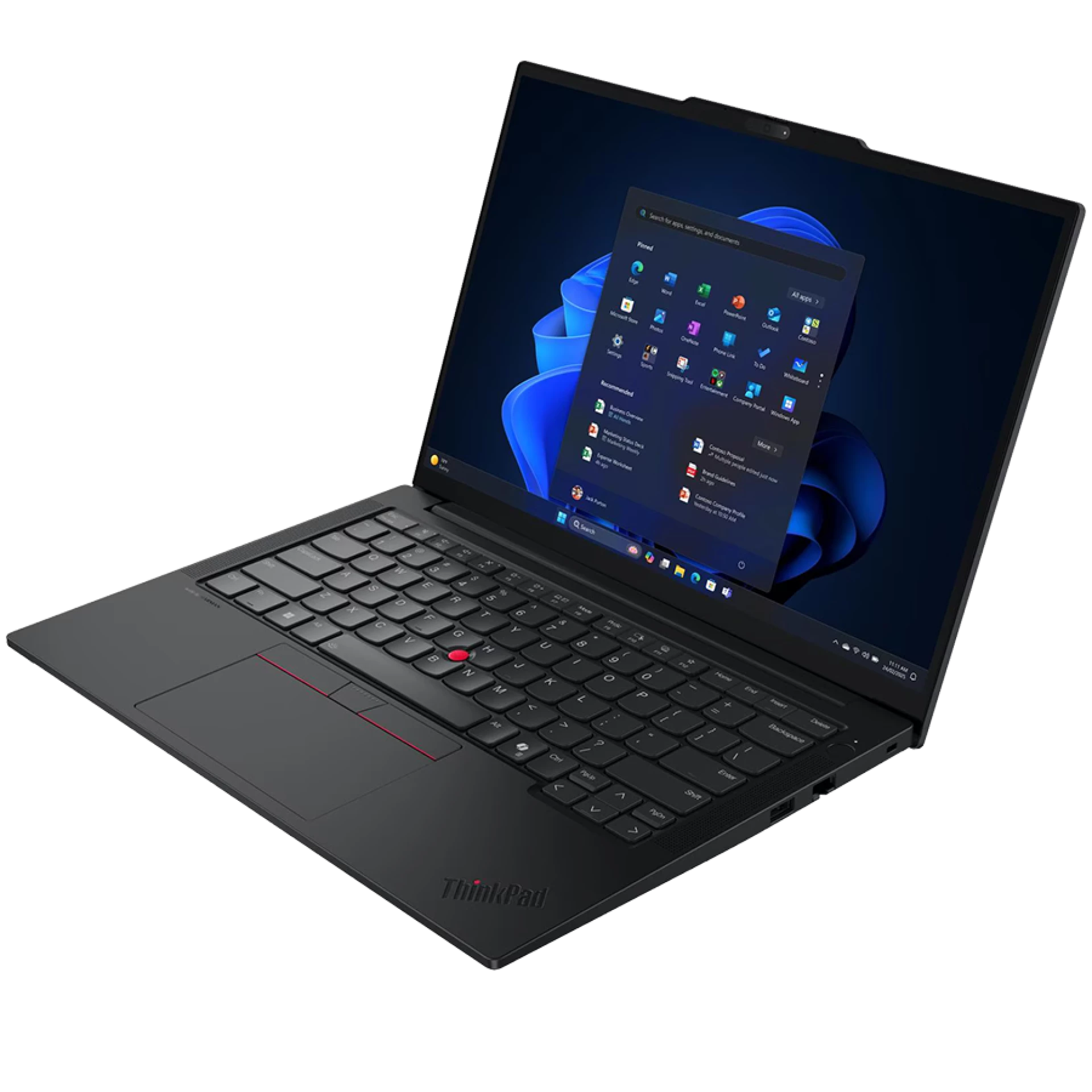 LENOVO ThinkPad E14 Gen 7, 14" FHD IPS, Intel Core 7 255H, 16GB DDR5, 1TB SSD, 2xUSB-A, USB-C, HDMI, RJ-45, WiFI 6E, BT5.3, FP, BH Kb, 64Wh, No OS, Black, 3Y