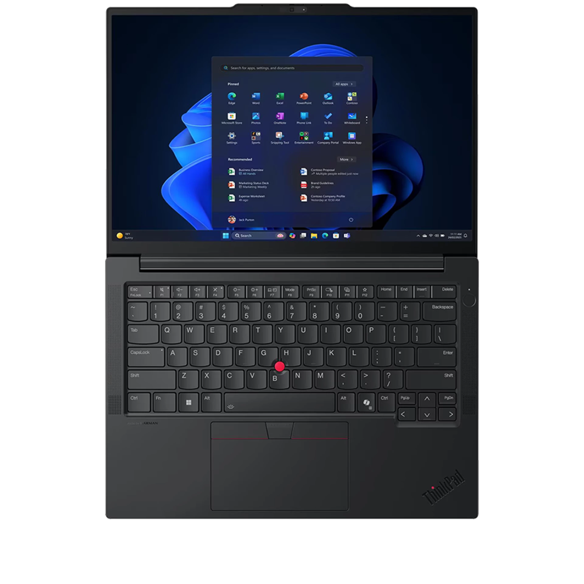 LENOVO ThinkPad E14 Gen 7, 14" FHD IPS, Intel Core 7 255H, 16GB DDR5, 1TB SSD, 2xUSB-A, USB-C, HDMI, RJ-45, WiFI 6E, BT5.3, FP, BH Kb, 64Wh, No OS, Black, 3Y