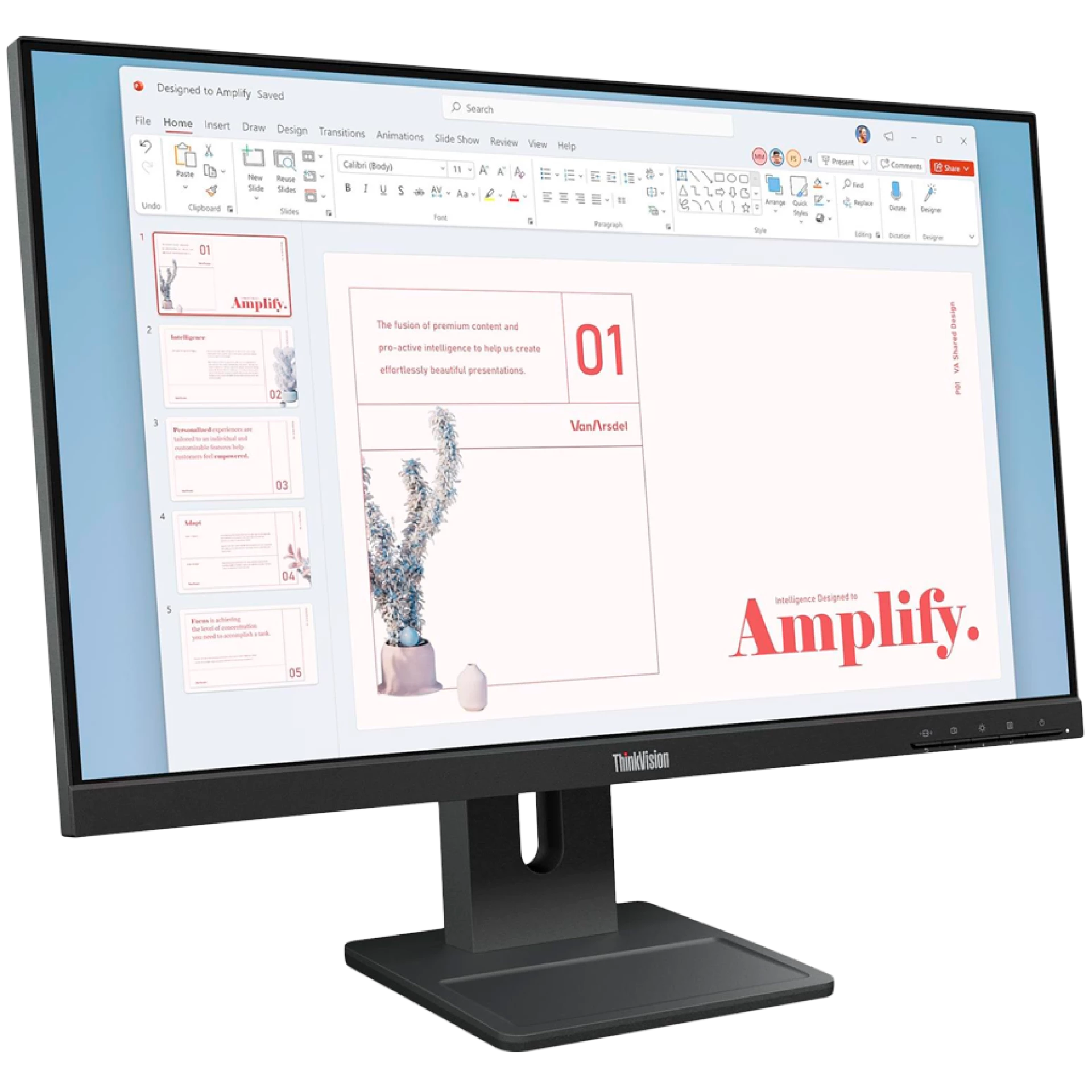 ThinkVision E24-40, 23.8" IPS, 1920x1080 FHD, 1300:1, 250 nits, 100Hz, 178 / 178, 16:9, 4/6ms, HDMI, DP, VGA, 2x 2w, Tilt, Swivel, Pivot, Height Adjust Stand, VESA, Raven Black, 3Yr