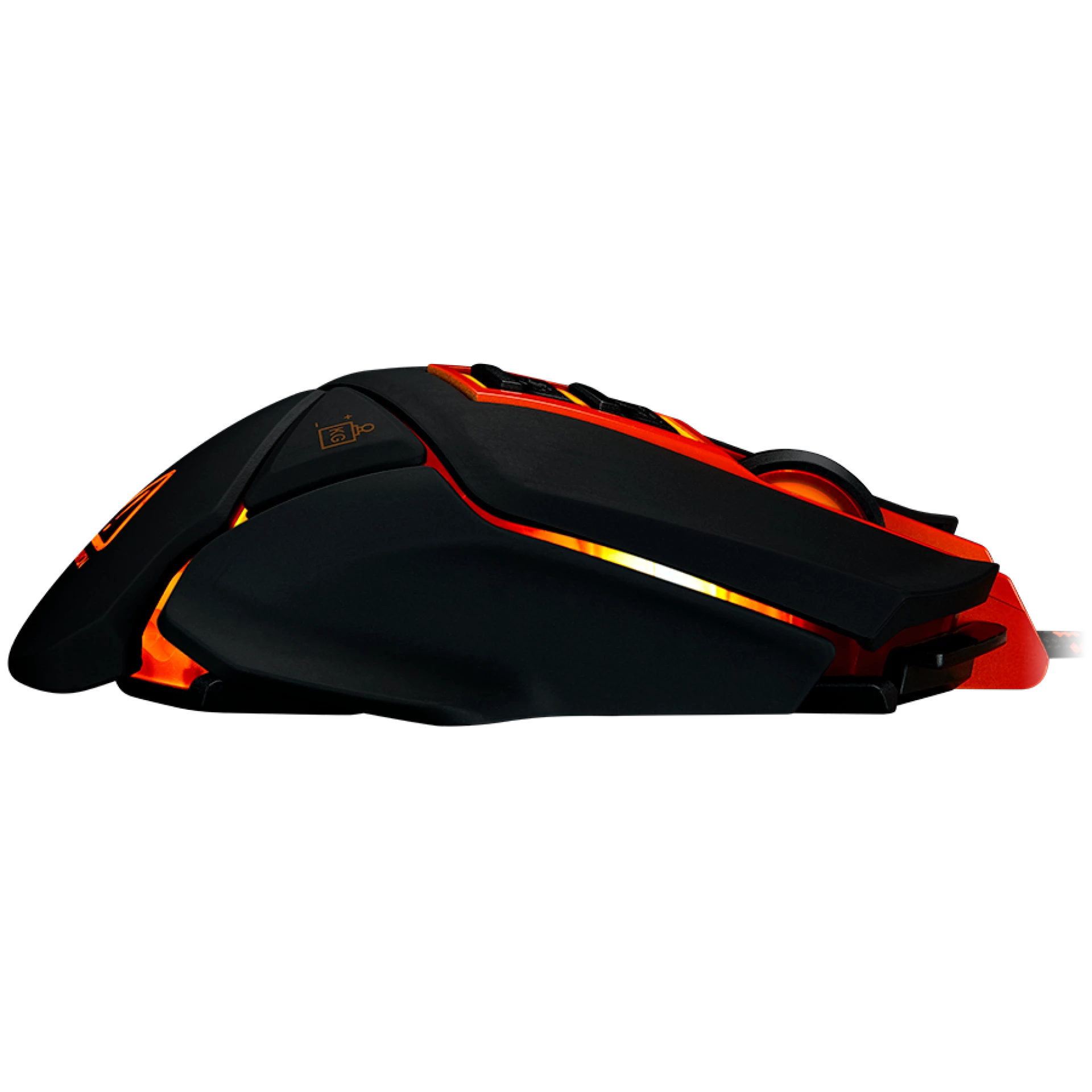 CANYON Optical gaming mouse, adjustable DPI setting 800/1000/1200/1600/2400/3200/4800/6400, LED backlight, moveable weight slot and retractable top cover for comfortable usage