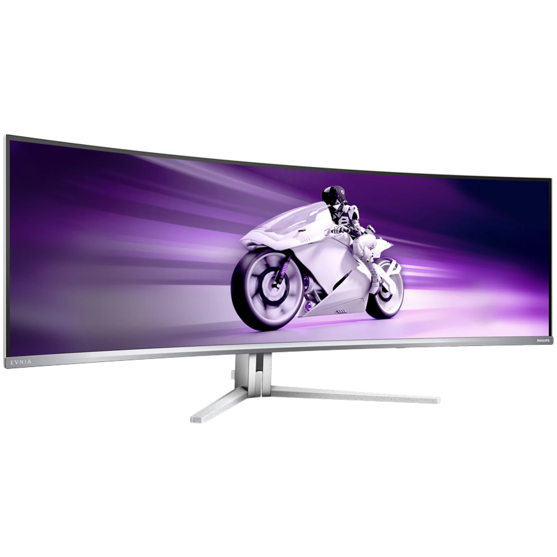 PHILIPS Evnia 8000 49M2C8900 QD-OLED curved gaming monitor 49'', 5120x1440 (Dual QHD), 1800R, 240Hz, 0.03ms, Adaptive Sync, FreeSync Premium Pro, G-Sync Compatible, HDR400, 2xHDMI, 1xDP, USB-C 3.2 Gen2 (PD 90W), USB Hub, Speakers, White
