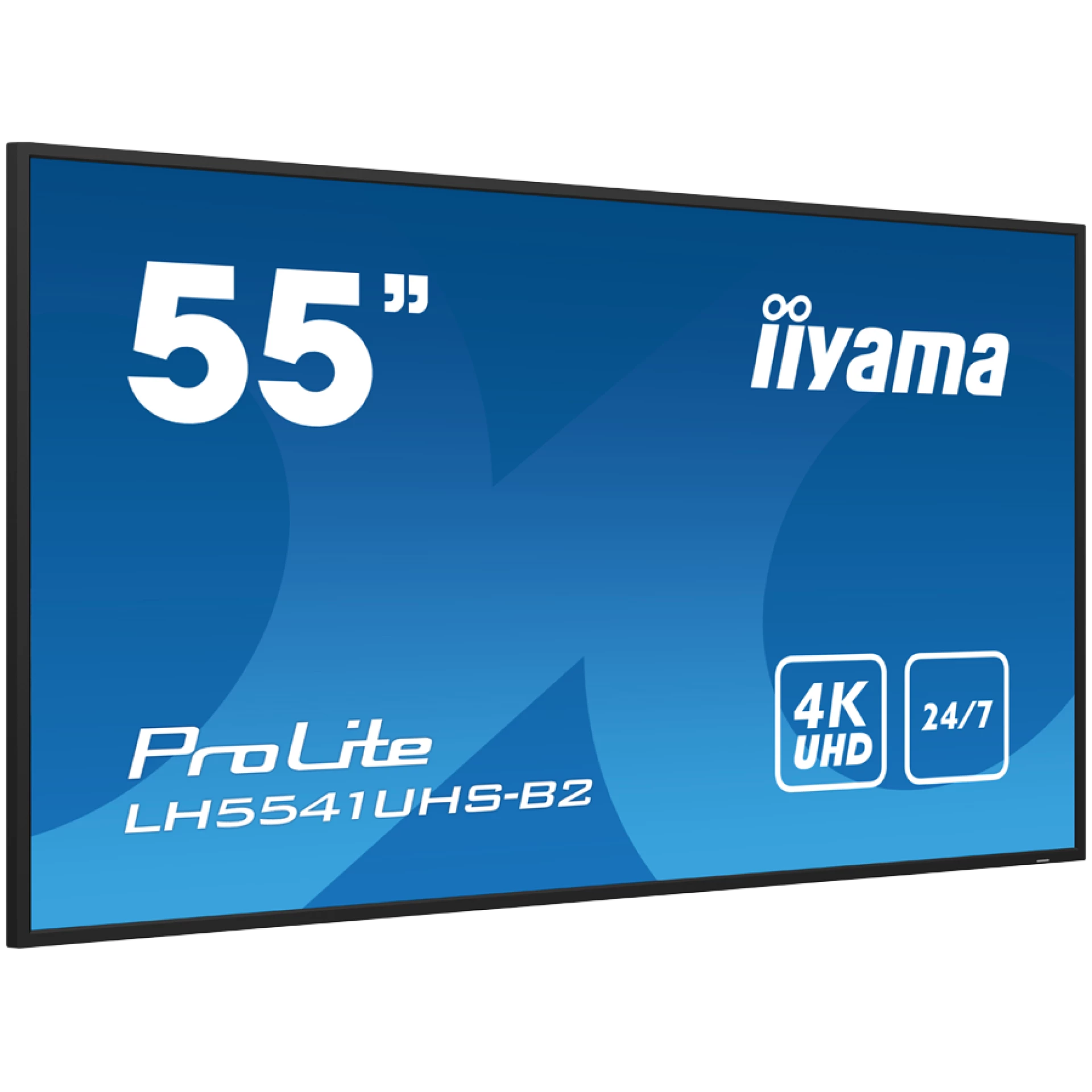 IIYAMA LFD LH5541UHS-B2 55" Professional Digital Signage display with 4K UHD resolution and 24/7 operating time 500 cd/m²  1200:1 8ms landscape, portrait