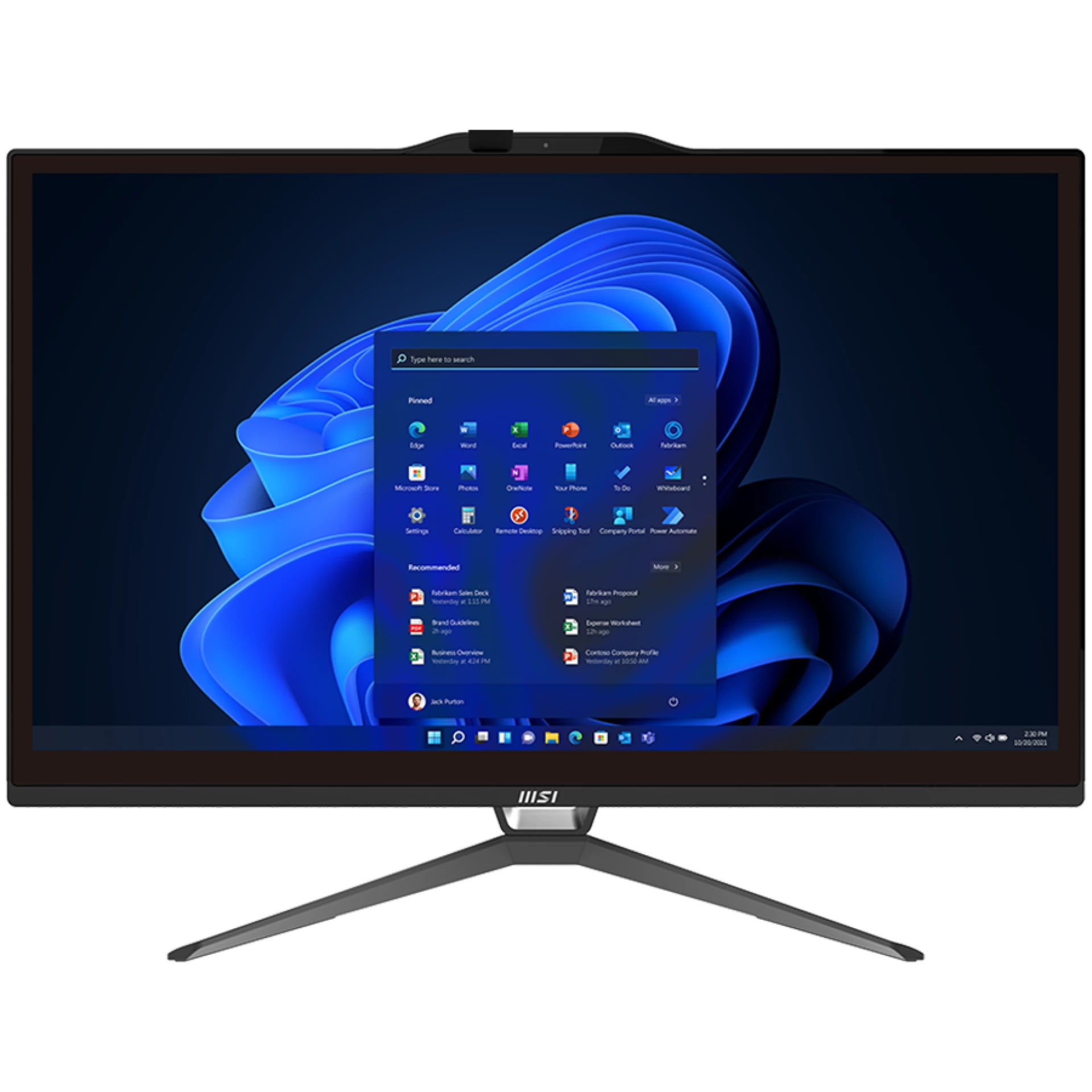 AIO Desktop Računar MSI PRO AP222T FHD Multi Touch 21.5" 
