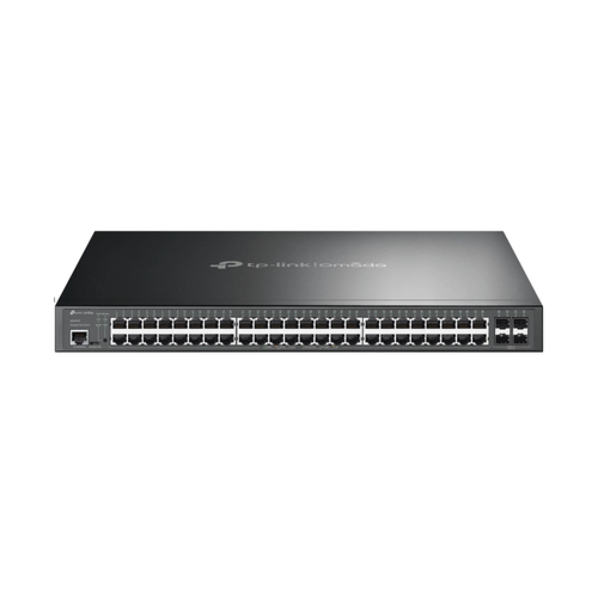 TP-Link SG3452P Omada 52-Port Gigabit L2+ Managed Switch with 48-Port PoE+, 48×Gigabit 802.3af/at PoE+ ports and 4×Gigabit SFP slots, 384 W total PoE budget,SDN, Omada app, Static Routing,VLAN,ACL,QoS, IGMP Snooping, ERPS, Zero-Touch Provisioning