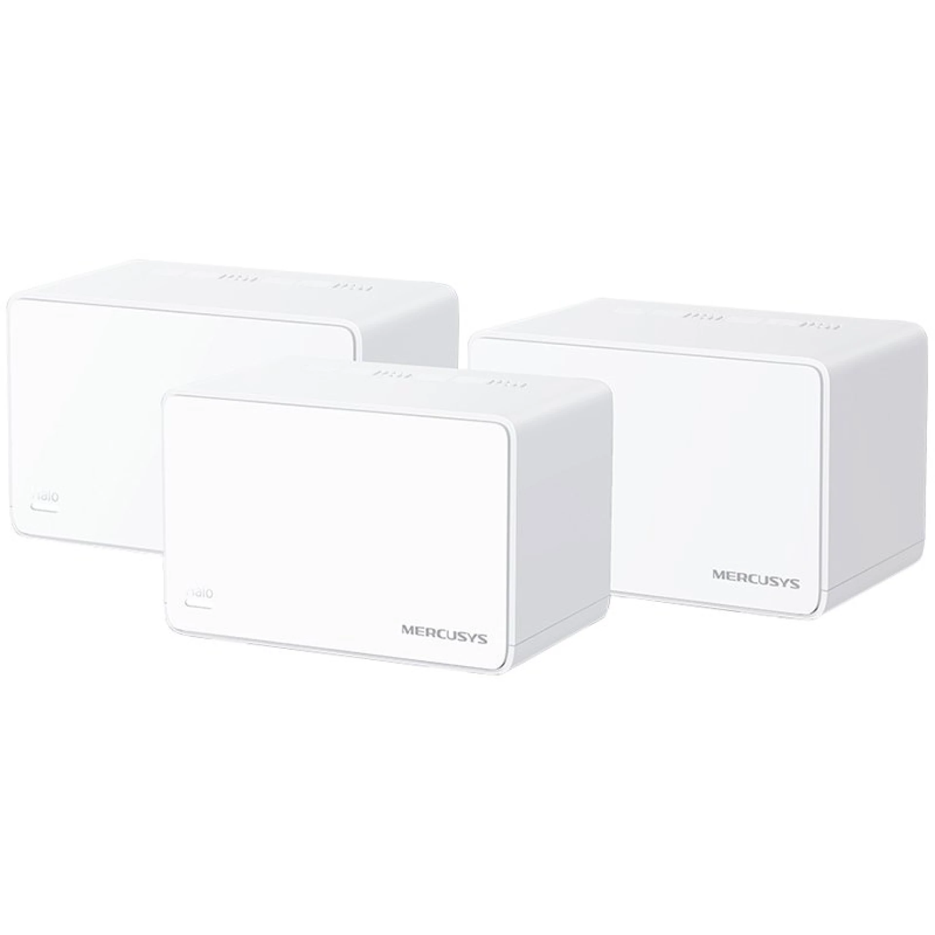 Mercusys Halo H80X AX3000 Whole Home Mesh Wi-Fi 6 System, 574 Mbps at 2.4 GHz + 2402 Mbps at 5 GHz, Internal Antennas, 3× Gigabit Ports per Unit, 1024-QAM, OFDMA, HE160, MERCUSYS APP, Router/AP Mode, Parental Controls, MU-MIMO, WPA3