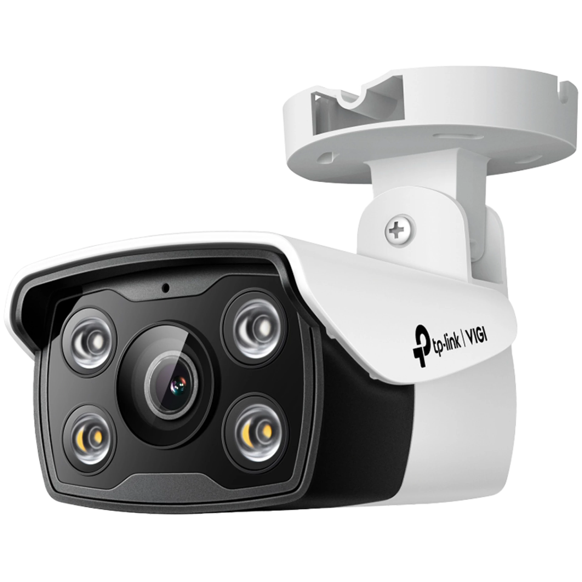 4MP Outdoor Full-Color Bullet Network CameraSPEC: H.265+/H.265/H.264+/H.264, 1/3"" Progressive Scan CMOS, Color/0.04 Lux@F1.6, 0 Lux with IR/White Light, 25fps/30fps ( 2560x1440,2304x1296, 2048x1280, 1920x1080), PoE/12V DC, 4 mm Fixed Lens, Built-I