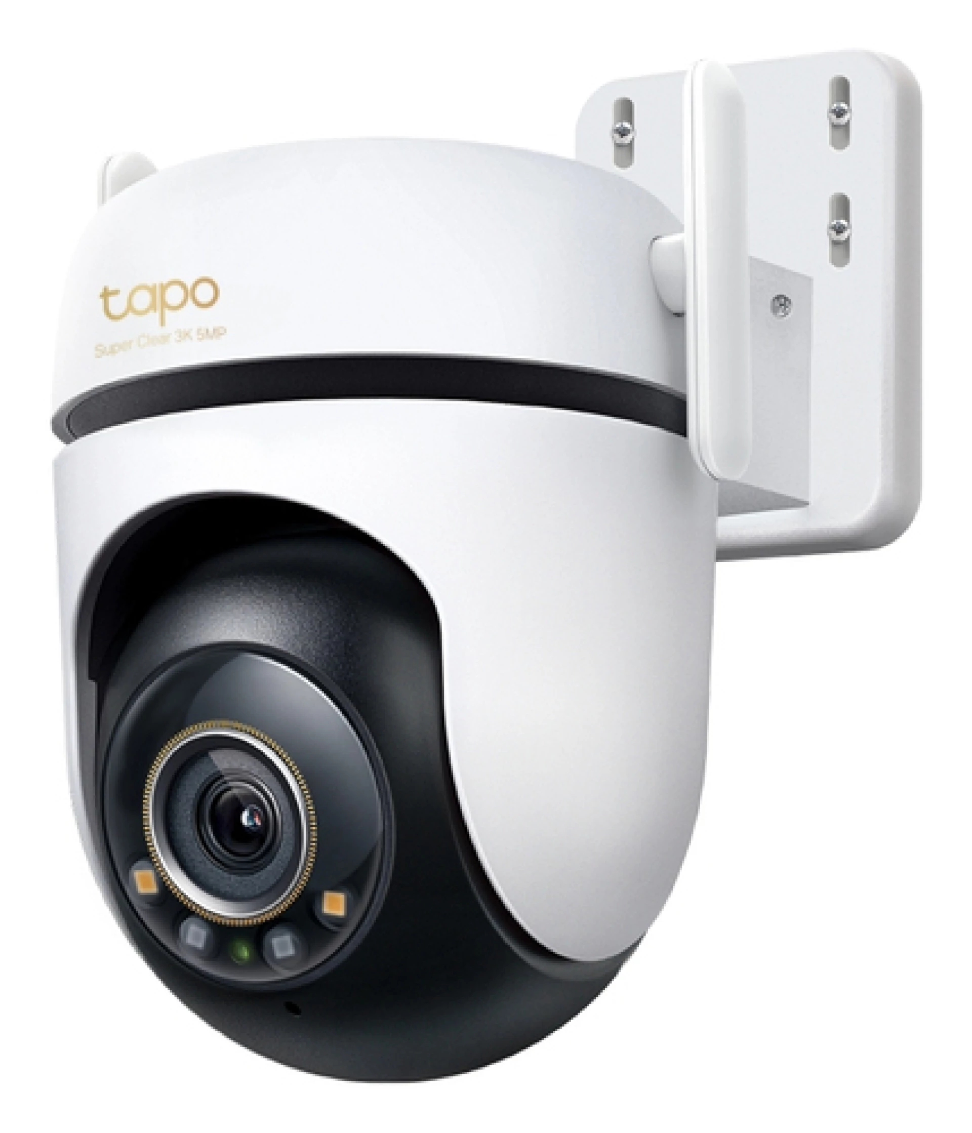 TP-Link Tapo C530WS Outdoor Pan/Tilt Security Wi-Fi Camera, 3K 5MP (2880x1620), 2.4 GHz, 2 x External Antennas, 1 x Ethernet Port, Horizontal 360, Pan/Tilt, Starlight Color Night Vision, Smart AI Detection and Notifications (motion, people, pets,..)