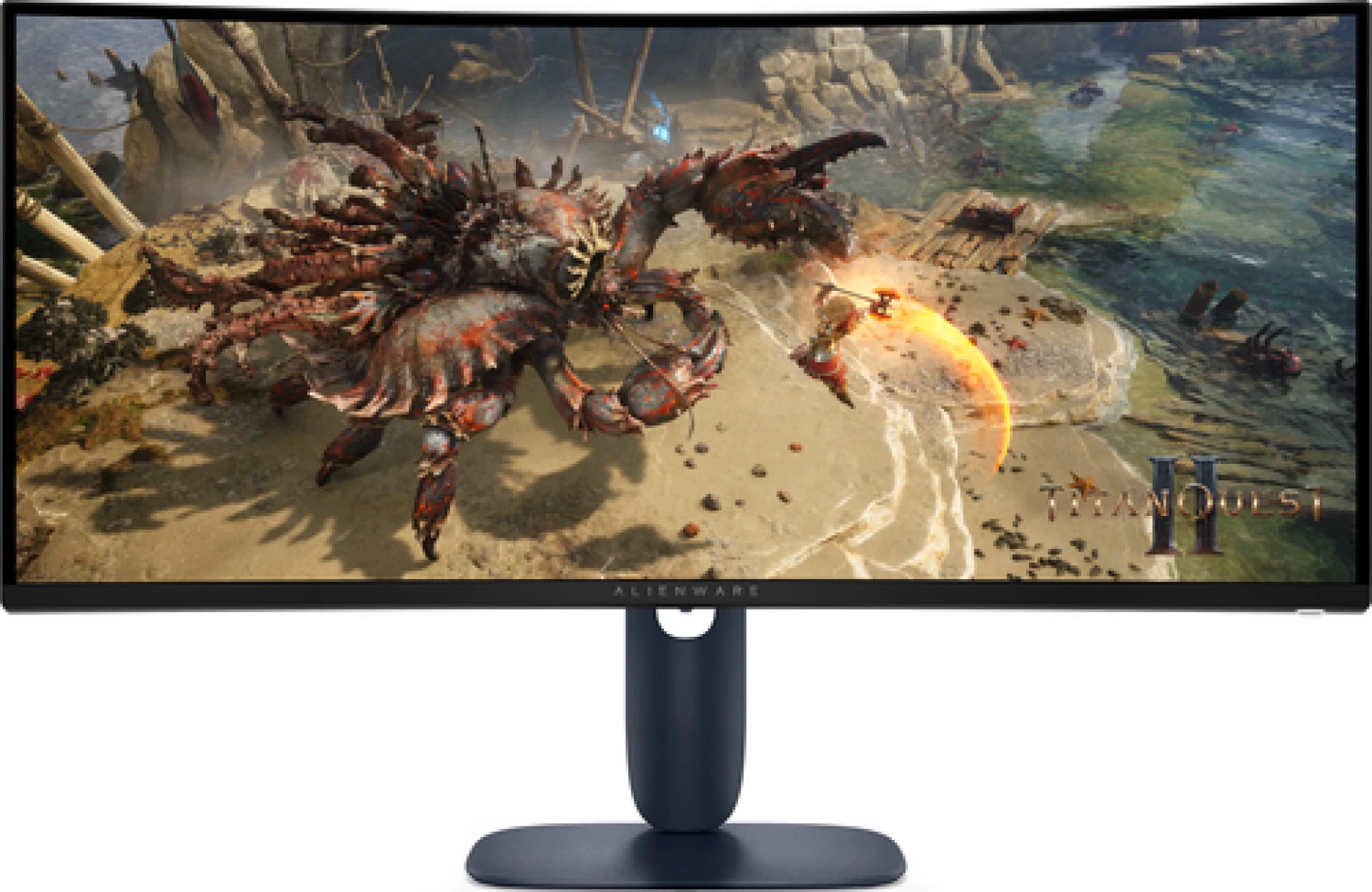 Monitor Alienware 34 Gaming AW3425DWM Curved, 3440x1440, WQHD, 180Hz, VA Antiglare, 21:9, 3000:1, 400 cd/m2, AMD FreeSync+ VESA, 4ms/2ms/1ms, 178/178, DP, 2xHDMI, 2xUSB-A, USB-B, Tilt, Pivot, Height Adjust, 3Y
