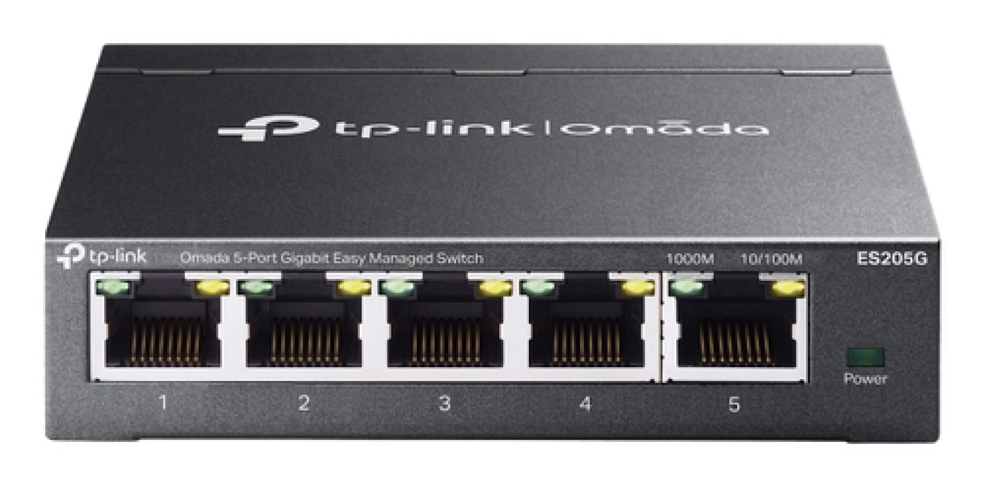 Omada 5-Port Gigabit Easy Managed Switch 5× Gigabit RJ45 Ports Desktop Steel Case Integration with Omada SDN Controller, Flow Control, Loopback Detection, Port Isolation, Port Mirroring, LAG, VLAN, IGMP Snooping, QoS, Storm Control