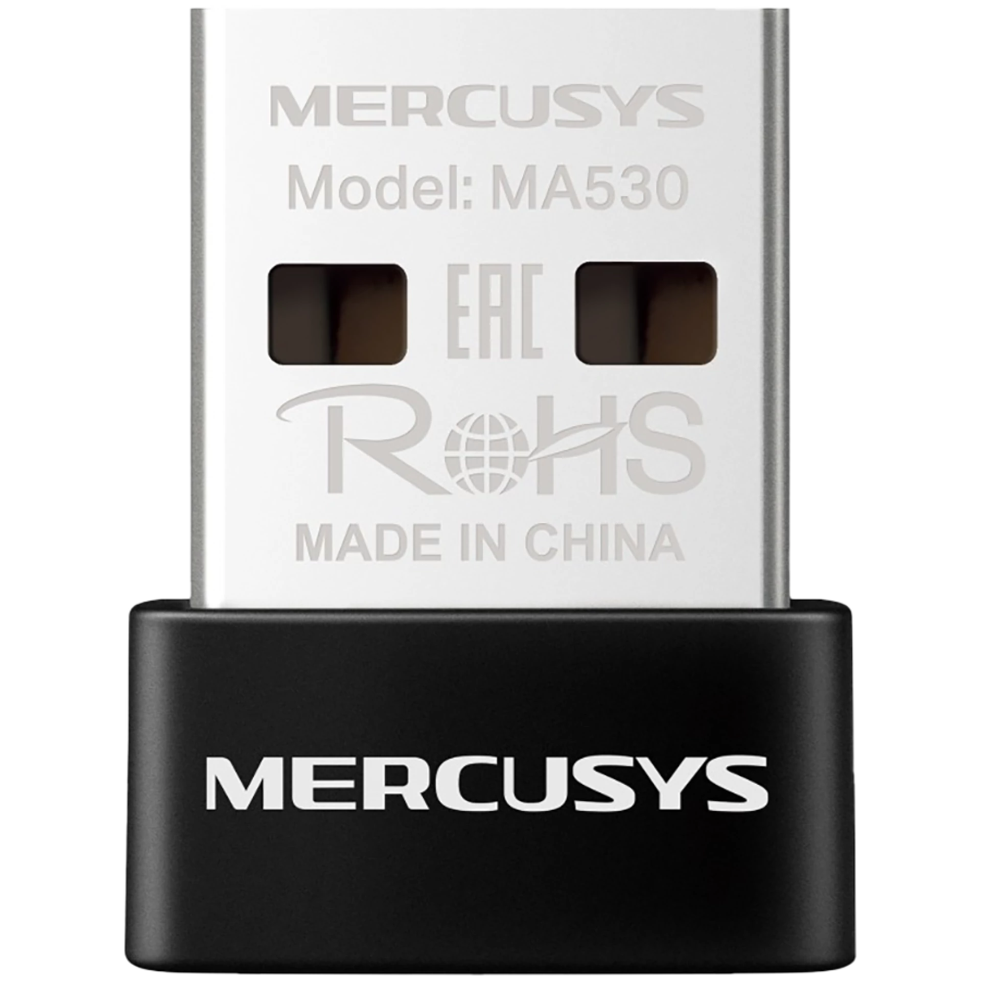 Mercusys MA530 Bluetooth 5.3 Nano USB Adapter, Bluetooth 5.3, Nano-Size, USB 2.0, Supported operating systems include Win 11/10/8.1/7, Work with devices supported the earlier Bluetooth version