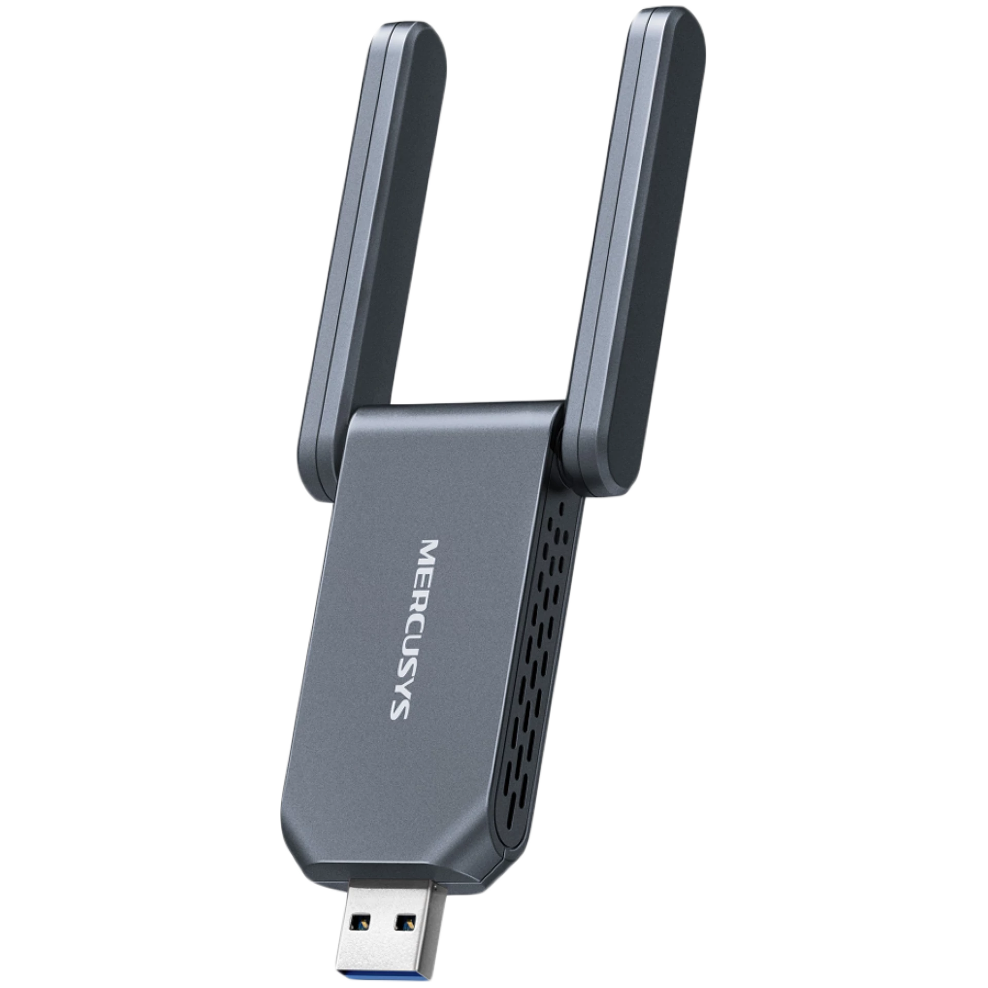 Mercusys MA37BE BE6500 WiFi 7 Bluetooth 5.4 PCIe Adapter, 2402 Mbps at 6 GHz + 2402 Mbps at 5 GHz + 574 Mbps at 2.4 GHz, 2x High Gain Tri-Band External Antennas, Wi-Fi 6E, MU-MIMO, OFDMA, 1024 QAM, HE160, WPA3, Bluetooth 5.4, Windows 11
