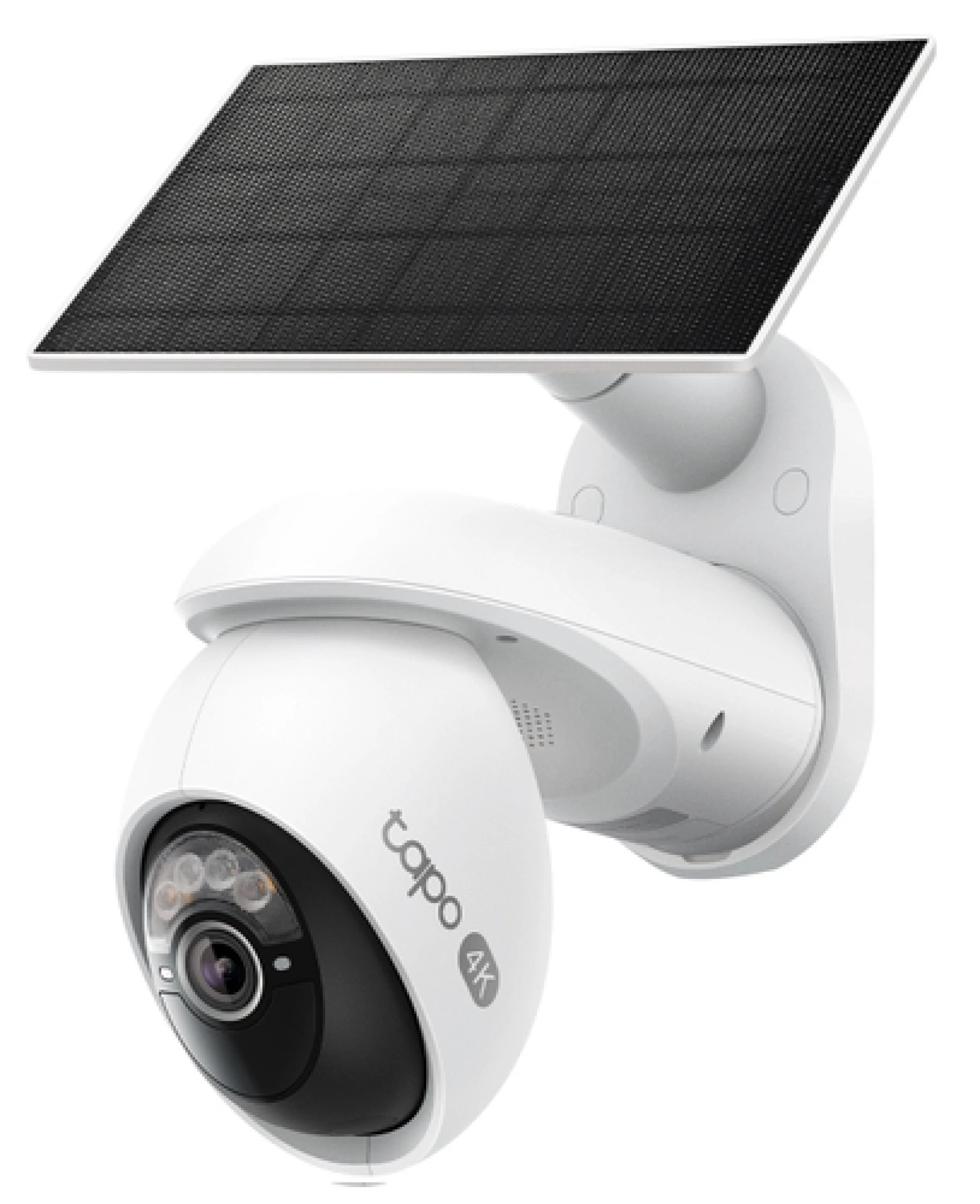 TP-Link Tapo C660 KIT Solar-Powered Pan/Tilt Security Camera Kit, 4K 8MP (3840x2160), 2.4 GHz/5 GHz, 10000mAh rechargeable lithium-ion battery,  Solar panel (5.2V, 2.5W), Pan/Tilt,  Non-Stop Power, Smart Detection and Notifications, AI tracking