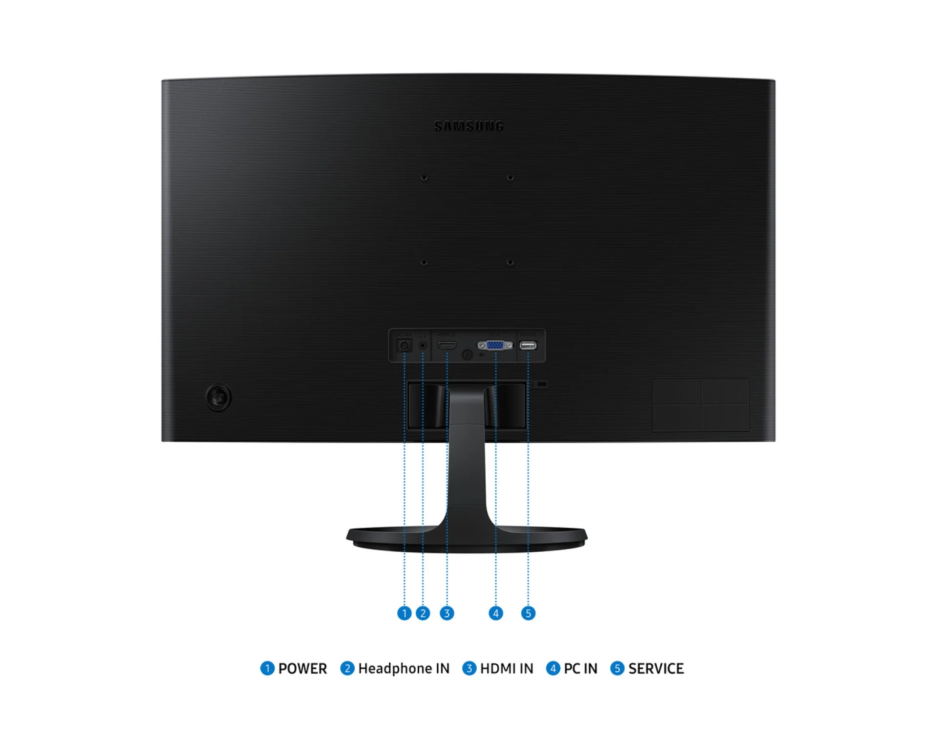 24" FHD Zakrivljeni Monitor S3VA, 1920x1080, 3000:1, 100Hz4ms, 250cd, VGA, HDMI, VESA, crna