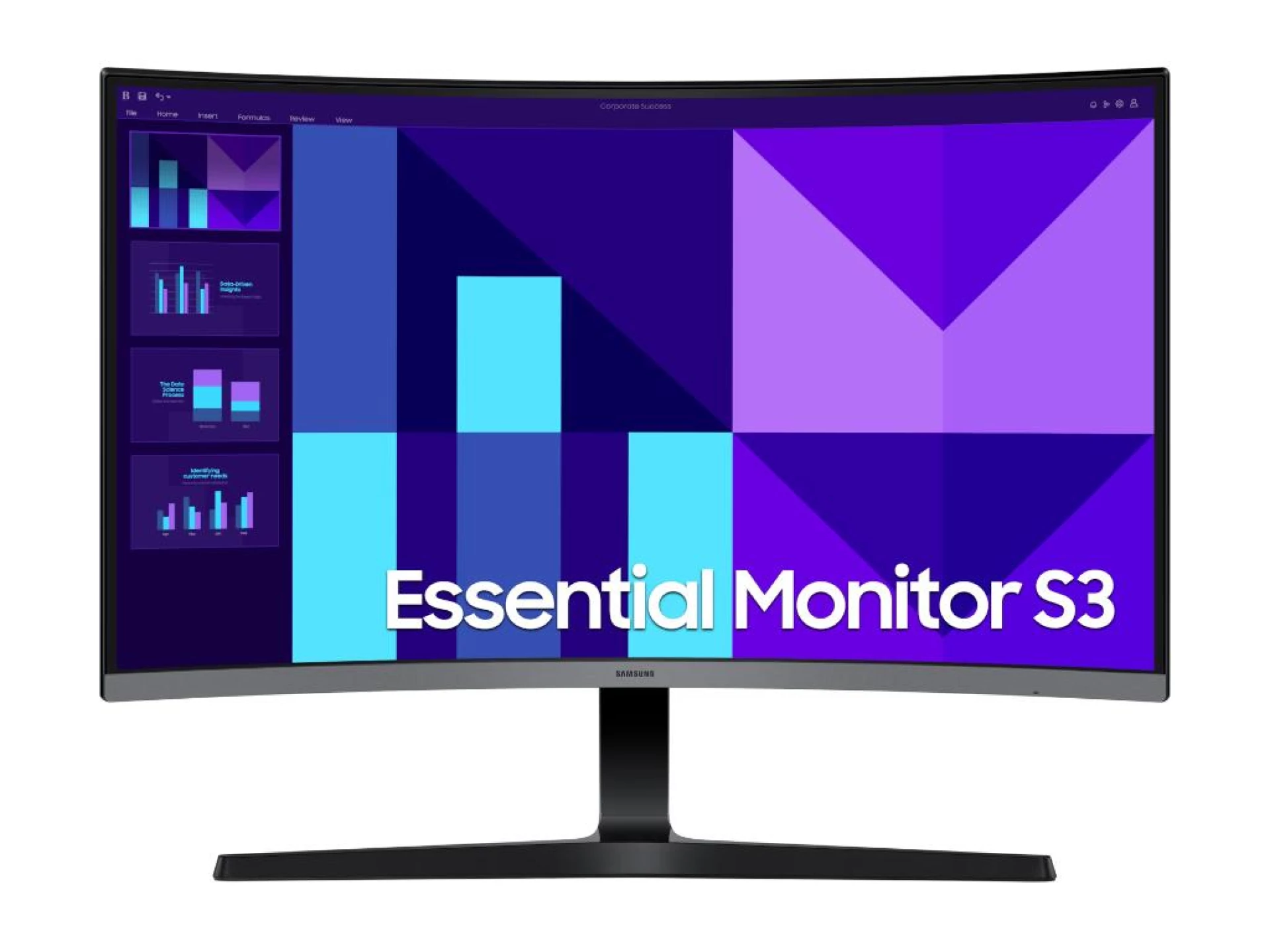 27" FHD Zakrivljeni monitor S31920x1080, 100Hz, 250cdVA, 4ms, 4000:1, 1800R, HDMI, VGA