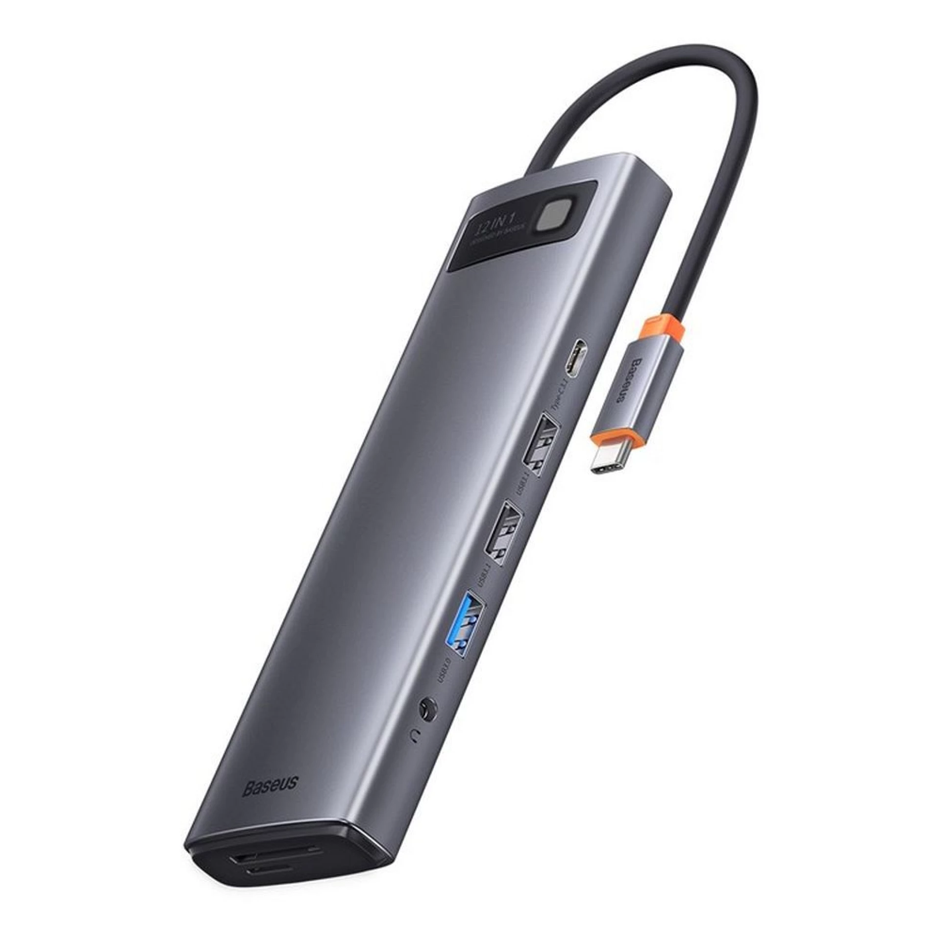 Adapter BASEUS HUB 12in1 Type C 0,2 m sivi