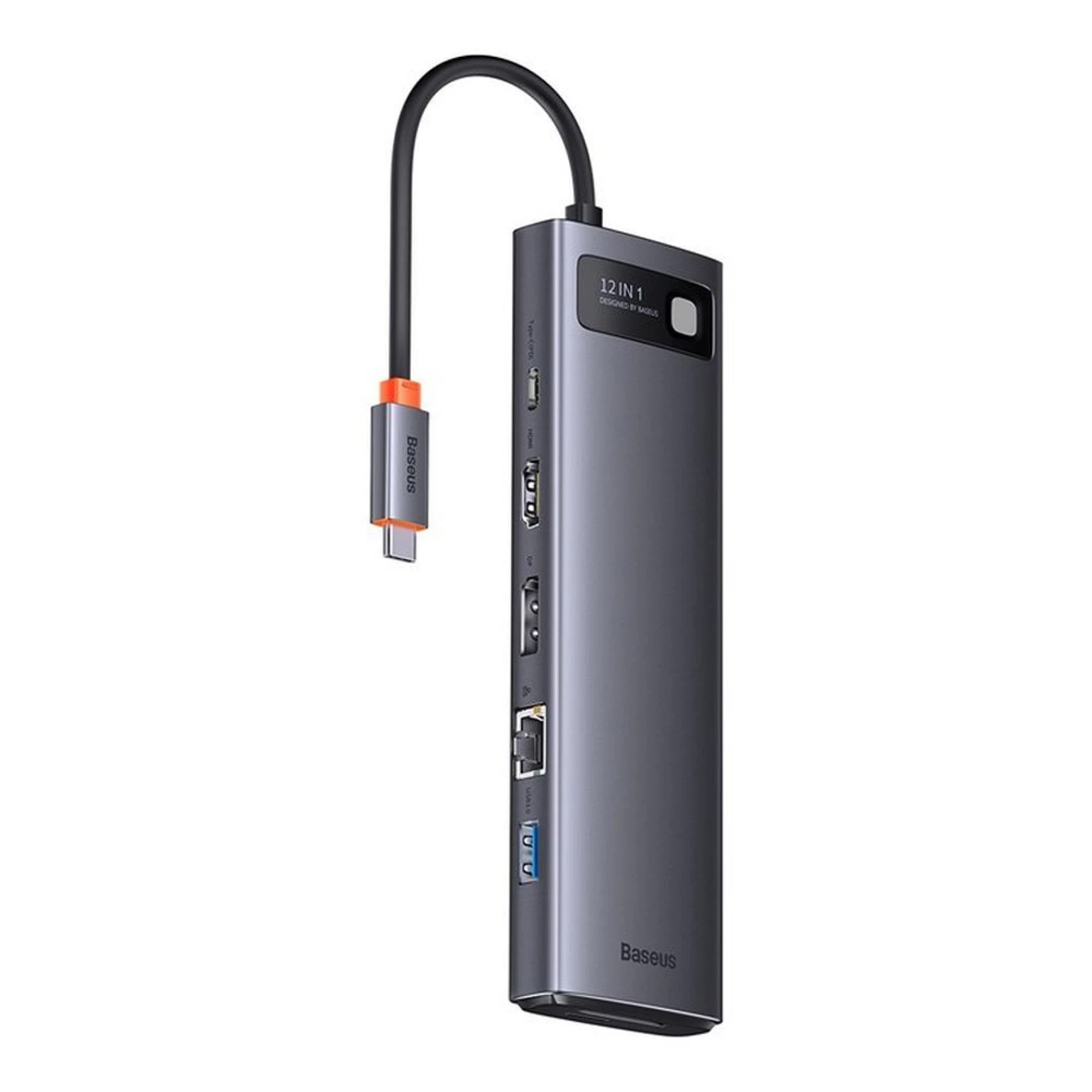 Adapter BASEUS HUB 12in1 Type C 0,2 m sivi