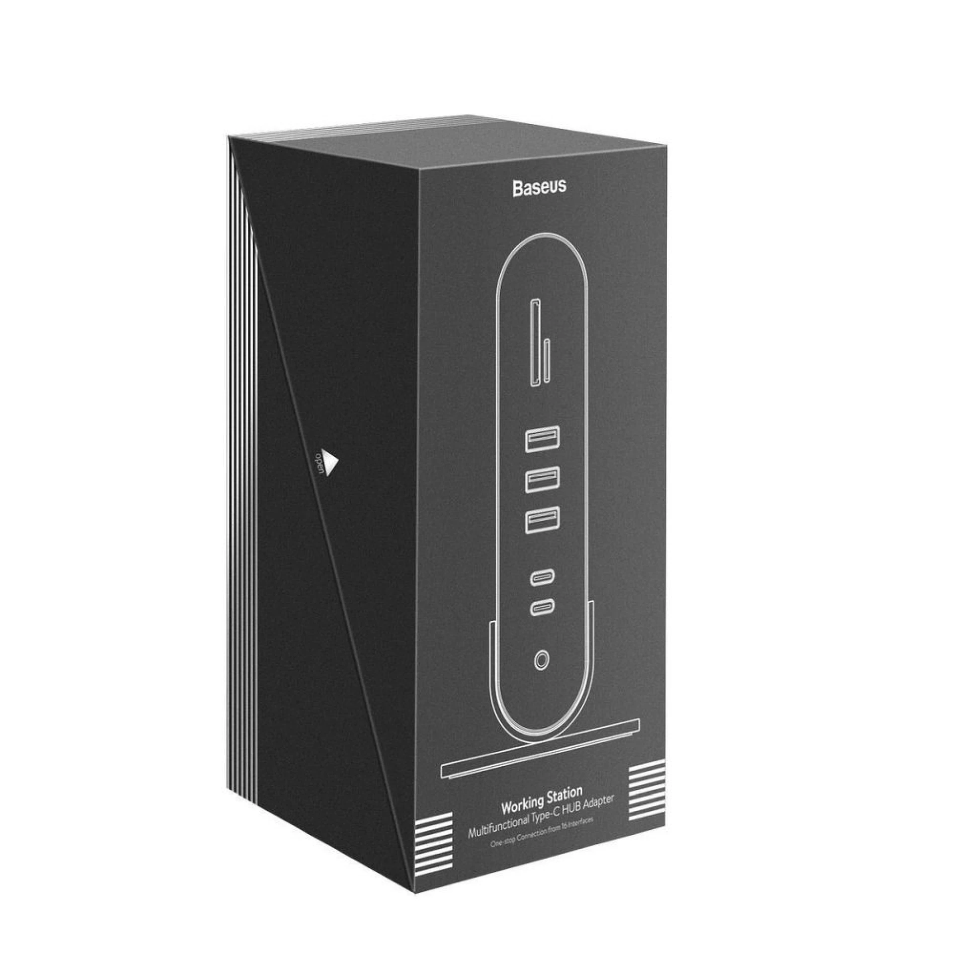 Adapter BASEUS HUB 16in1 Type C sivi