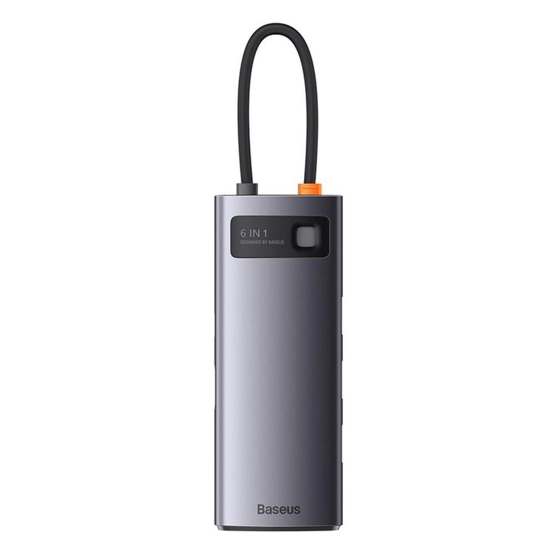 Adapter BASEUS HUB 6in1 Type C 0,15 m sivi