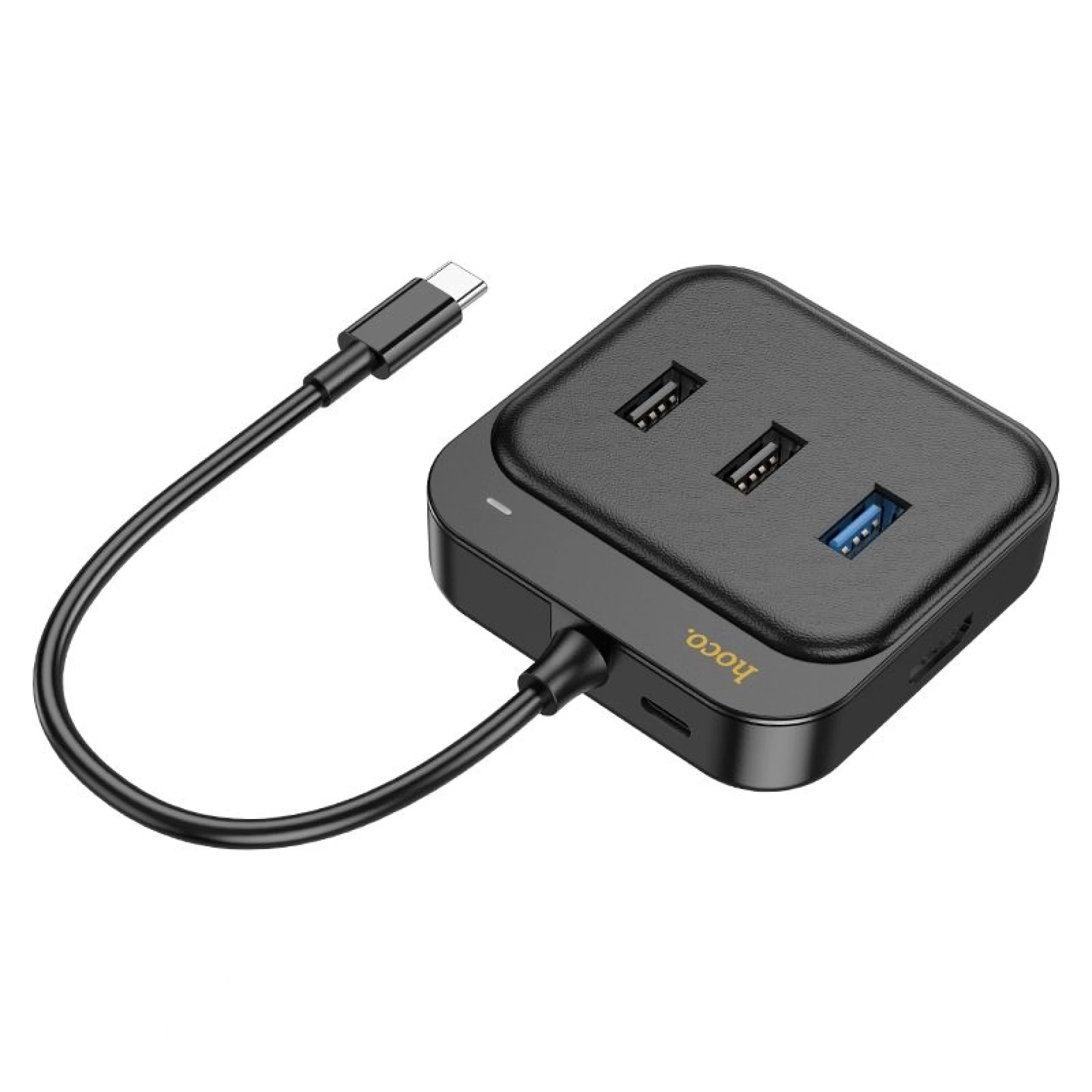 Adapter HOCO HUB 5in1 Type C HB36 0,2 m black