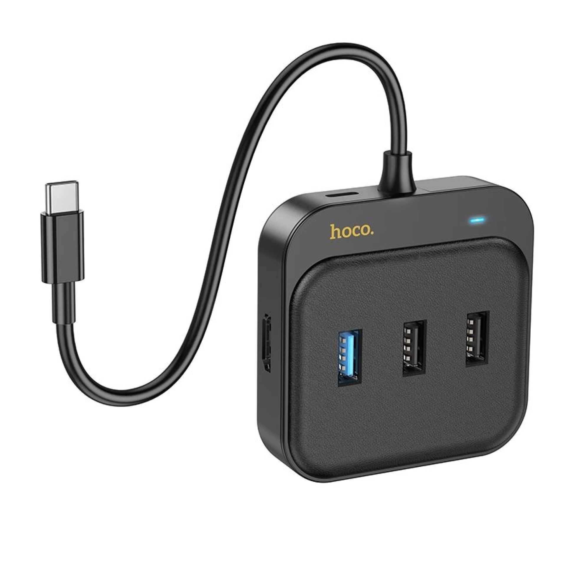 Adapter HOCO HUB 5in1 Type C HB36 0,2 m black
