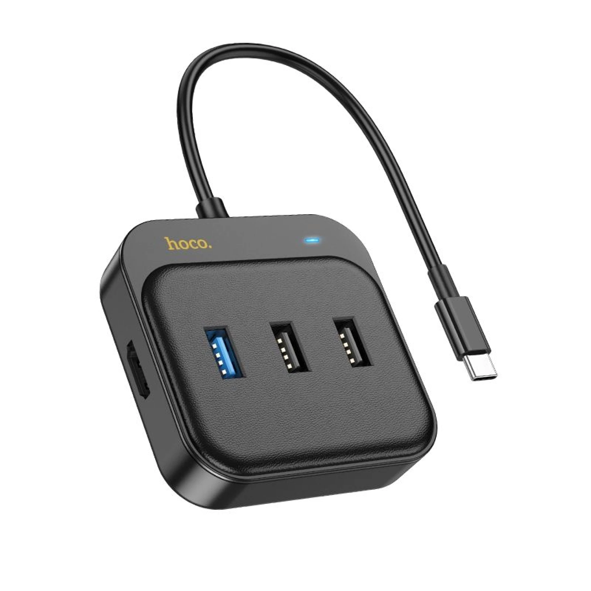 Adapter HOCO HUB 5in1 Type C HB36 0,2 m black