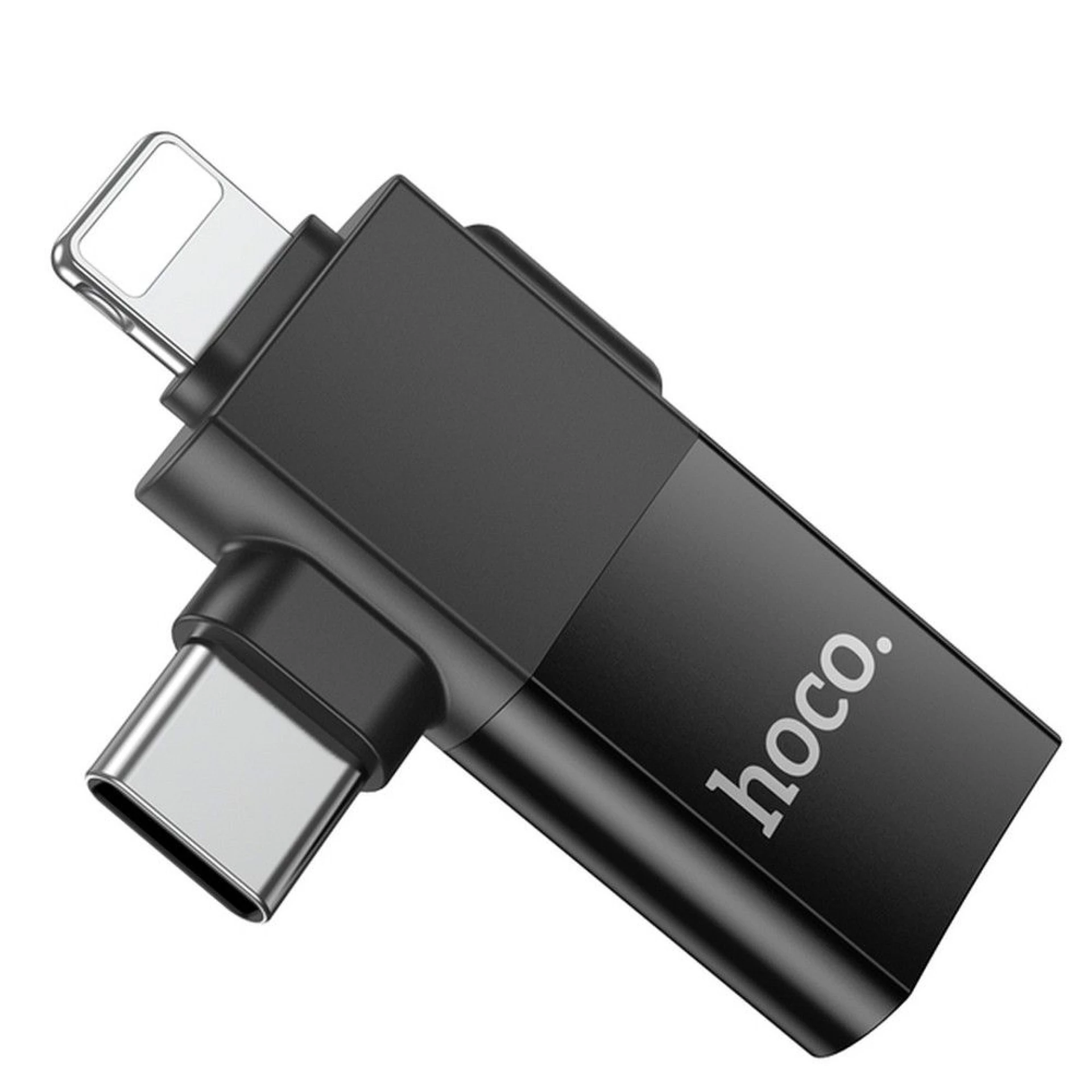 Adapter HOCO OTG Type C/Lightning to USB A 2in1
