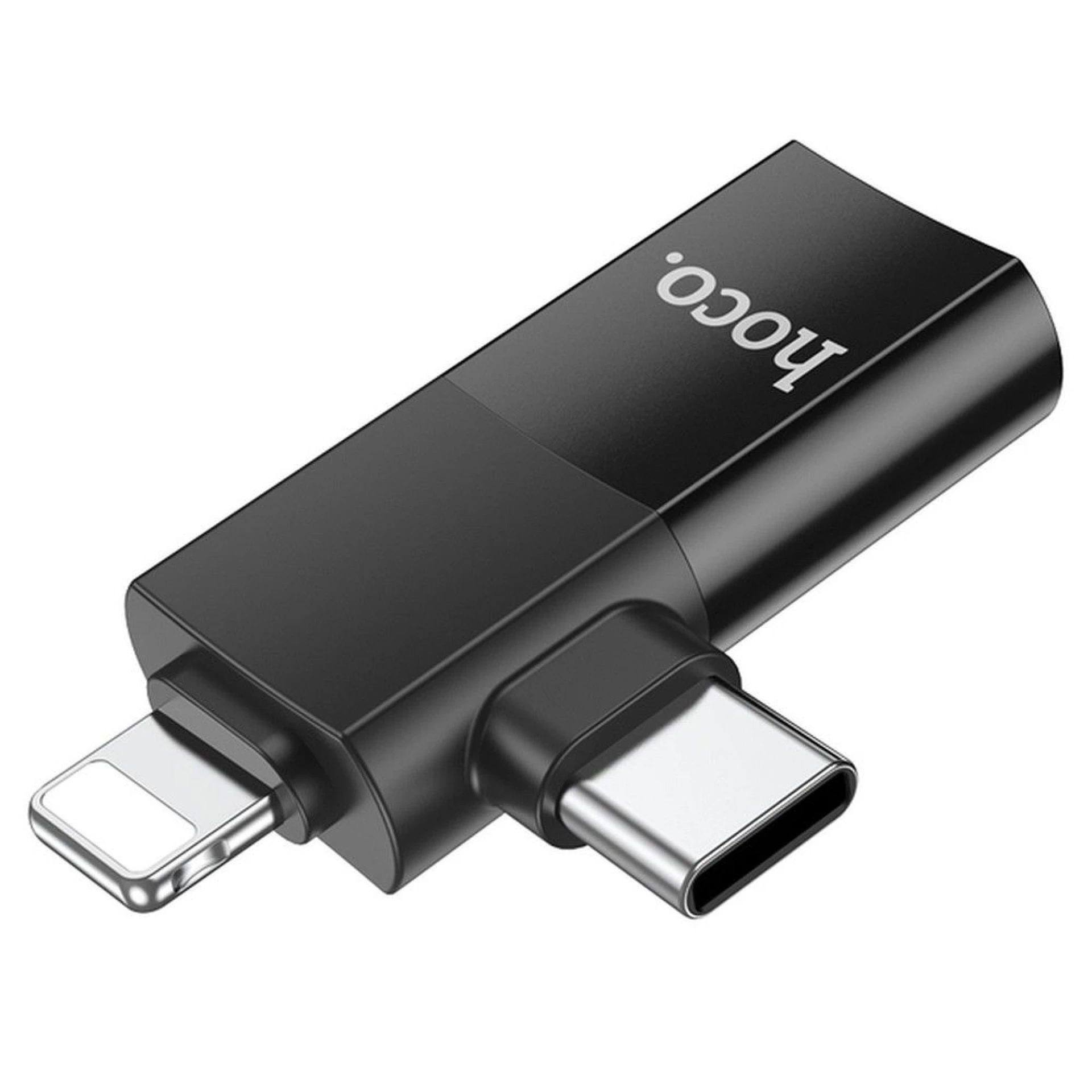 Adapter HOCO OTG Type C/Lightning to USB A 2in1