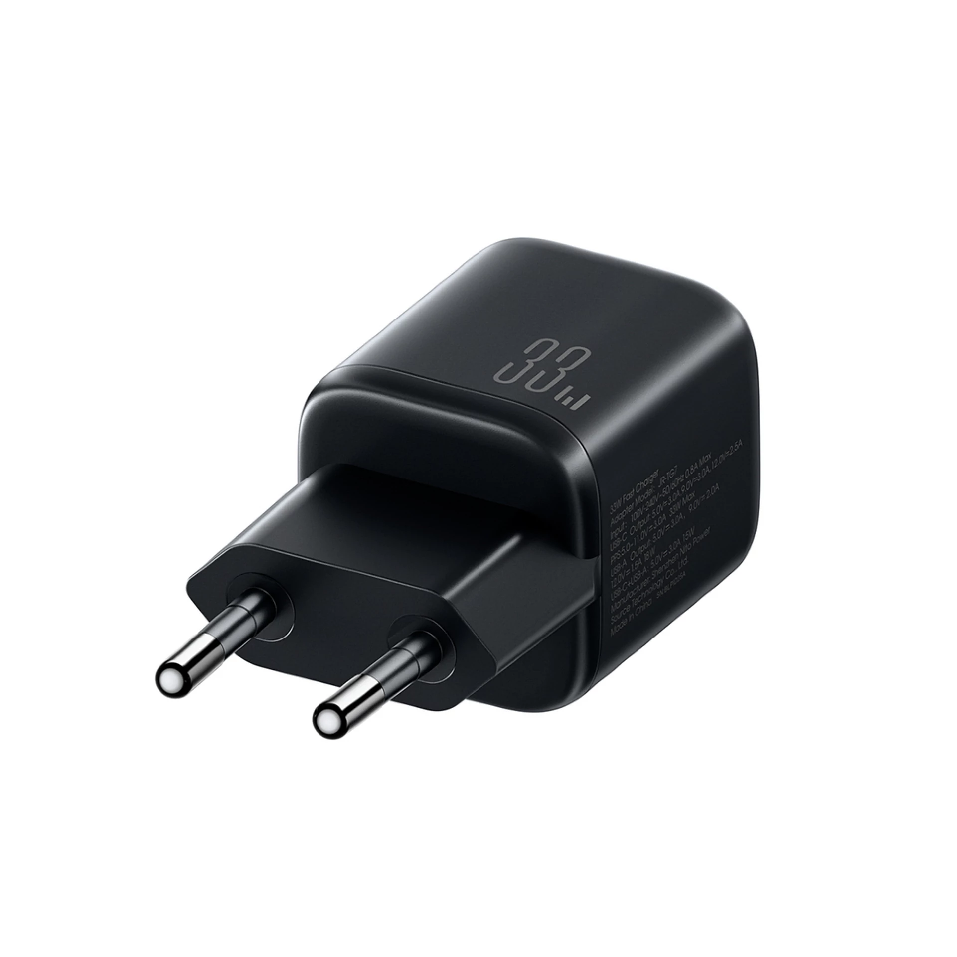 Adapter Joyroom JR-TG7 33W USB-A + USB-C Charger crni