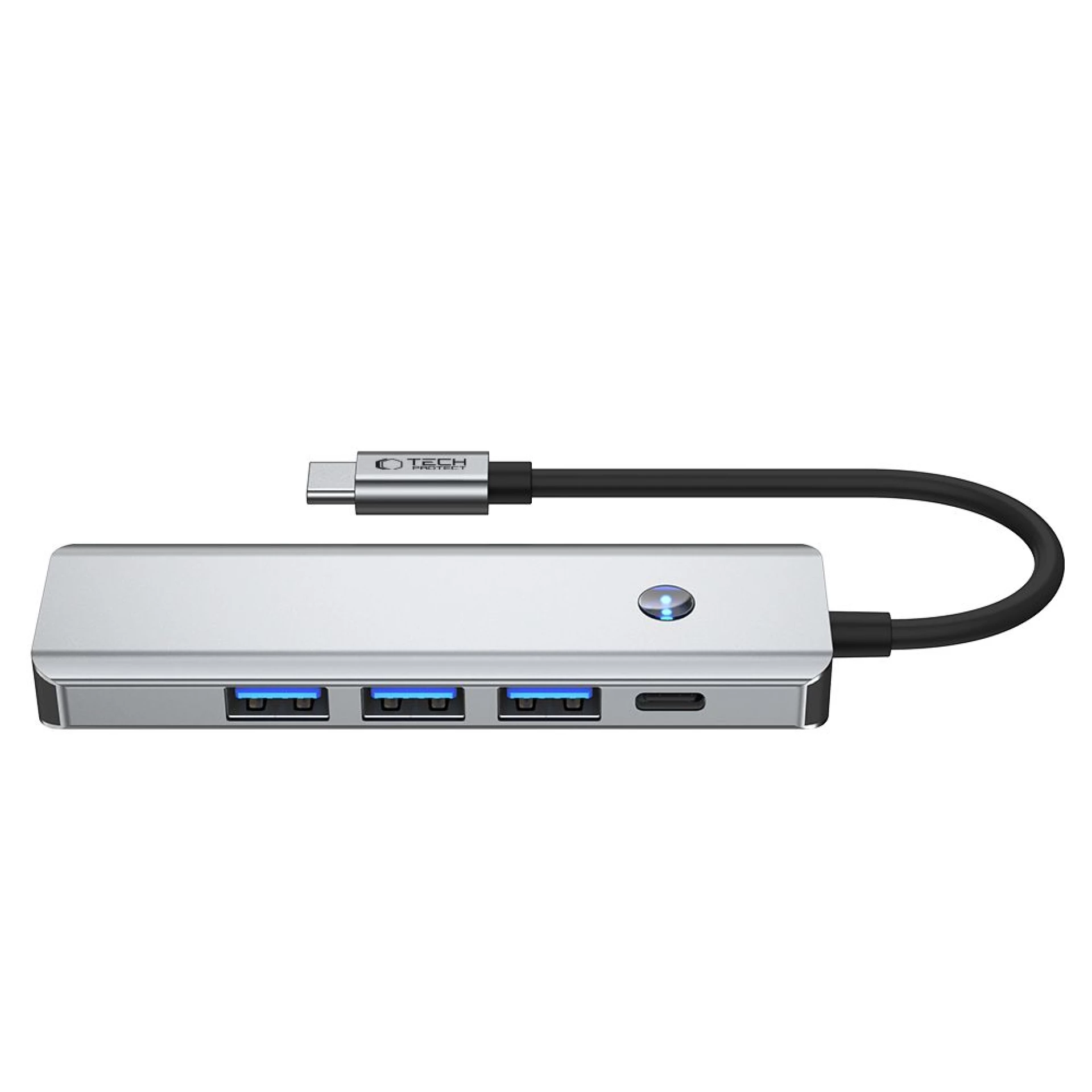Adapter Tech-Protect HB01 HUB 5in1 Type C sivi