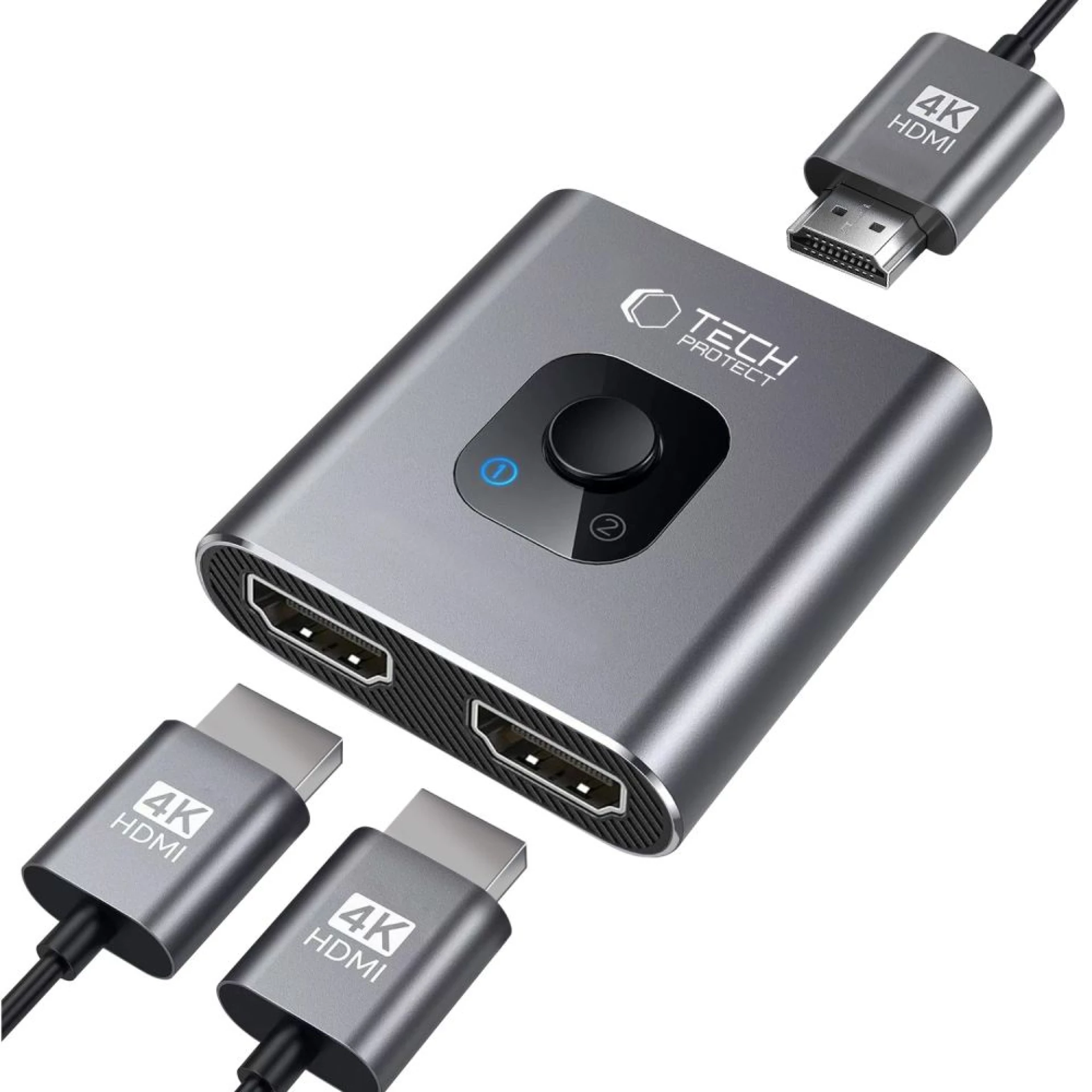 Adapter Tech-Protect HB07 HUB Adapter 2in1 HDMI 4K 60HZ