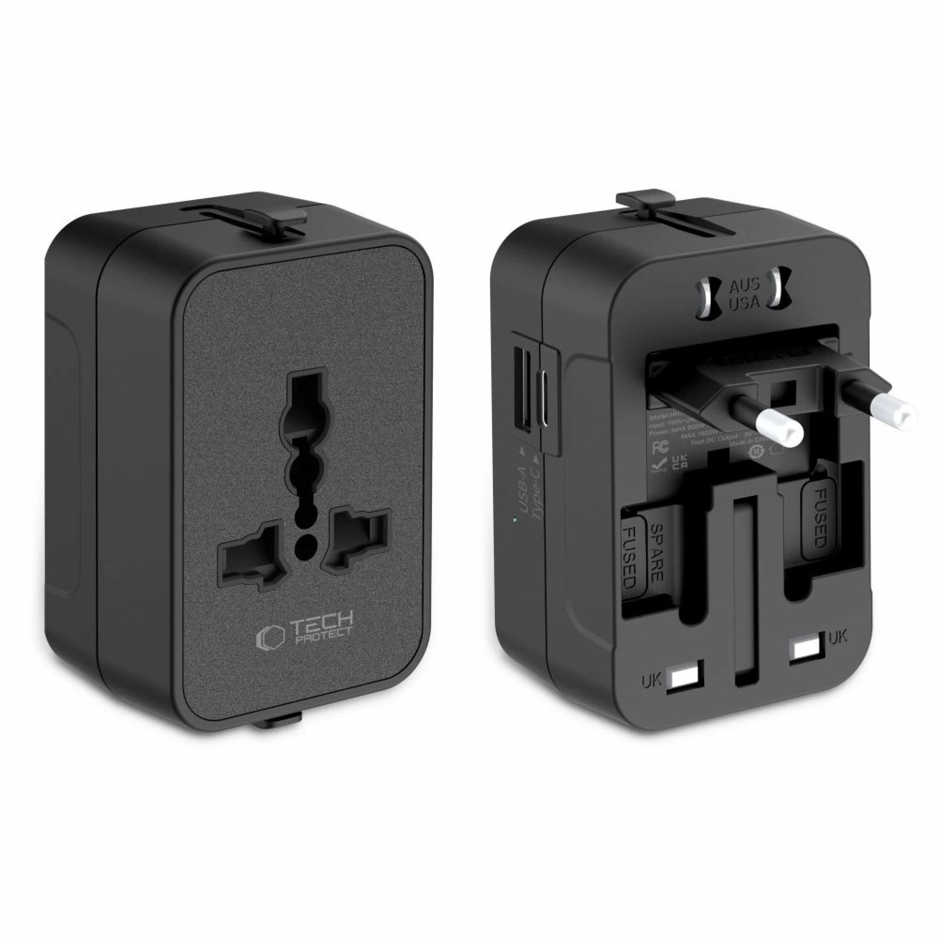 Adapter Tech-Protect TA300 Travel Adapter EU / UK / AU