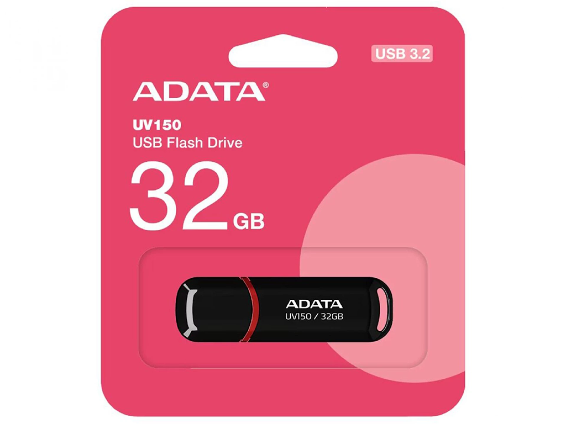 ADATA UFD 32GB UV150 USB 3.2, Black/Crni gloss 100MBps